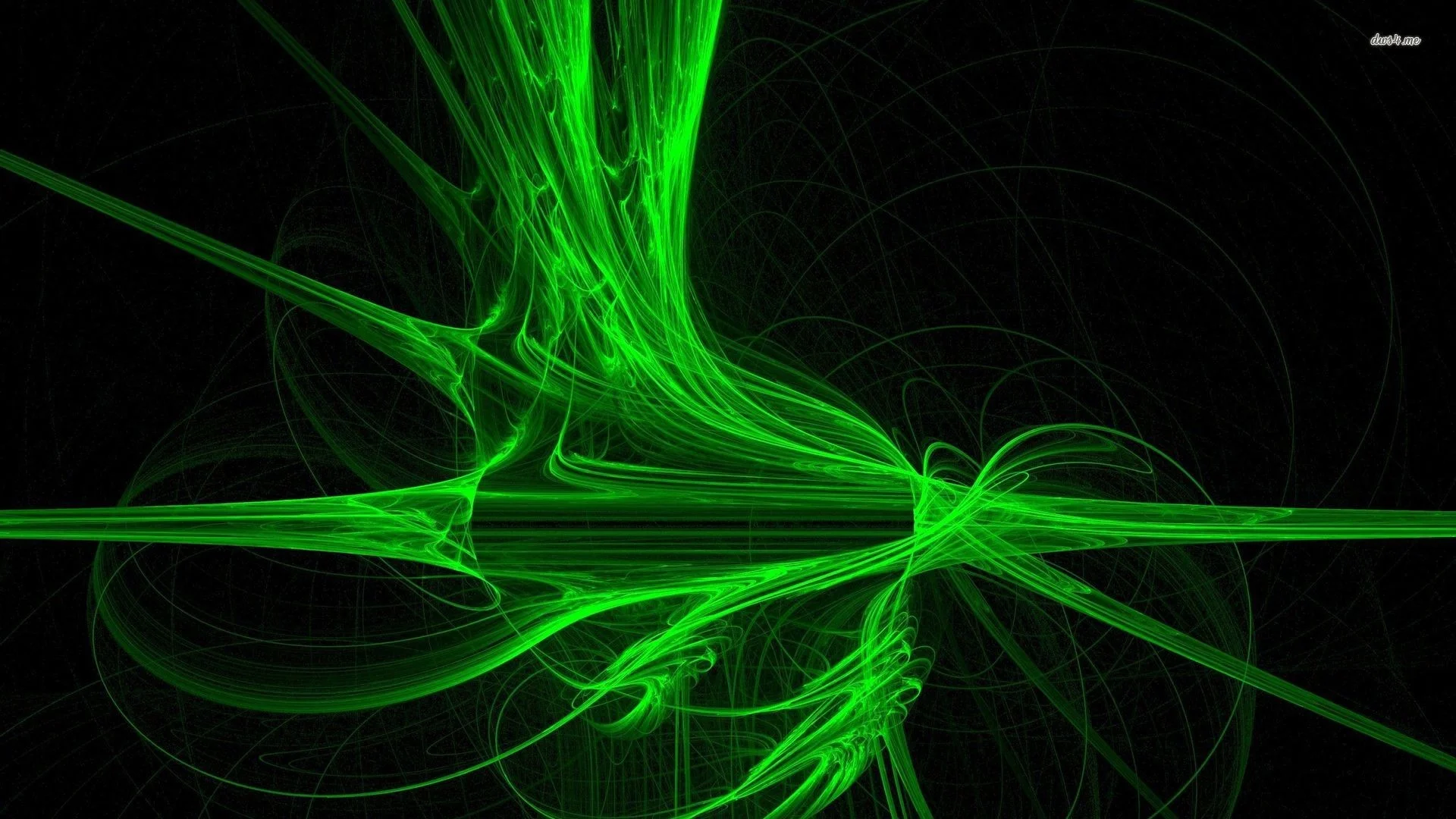 Wallpaper 27284 neon green fibers 1920×1080 abstract