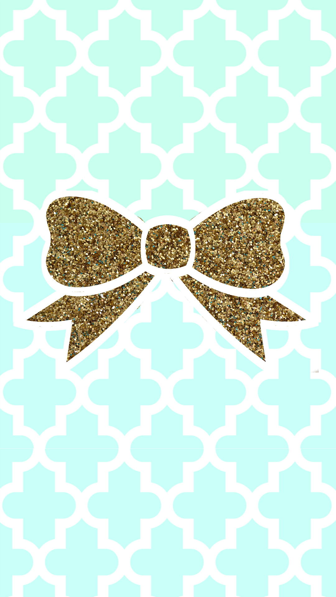 Tiffany blue + gold glitter bow tech wallpaper #FREE