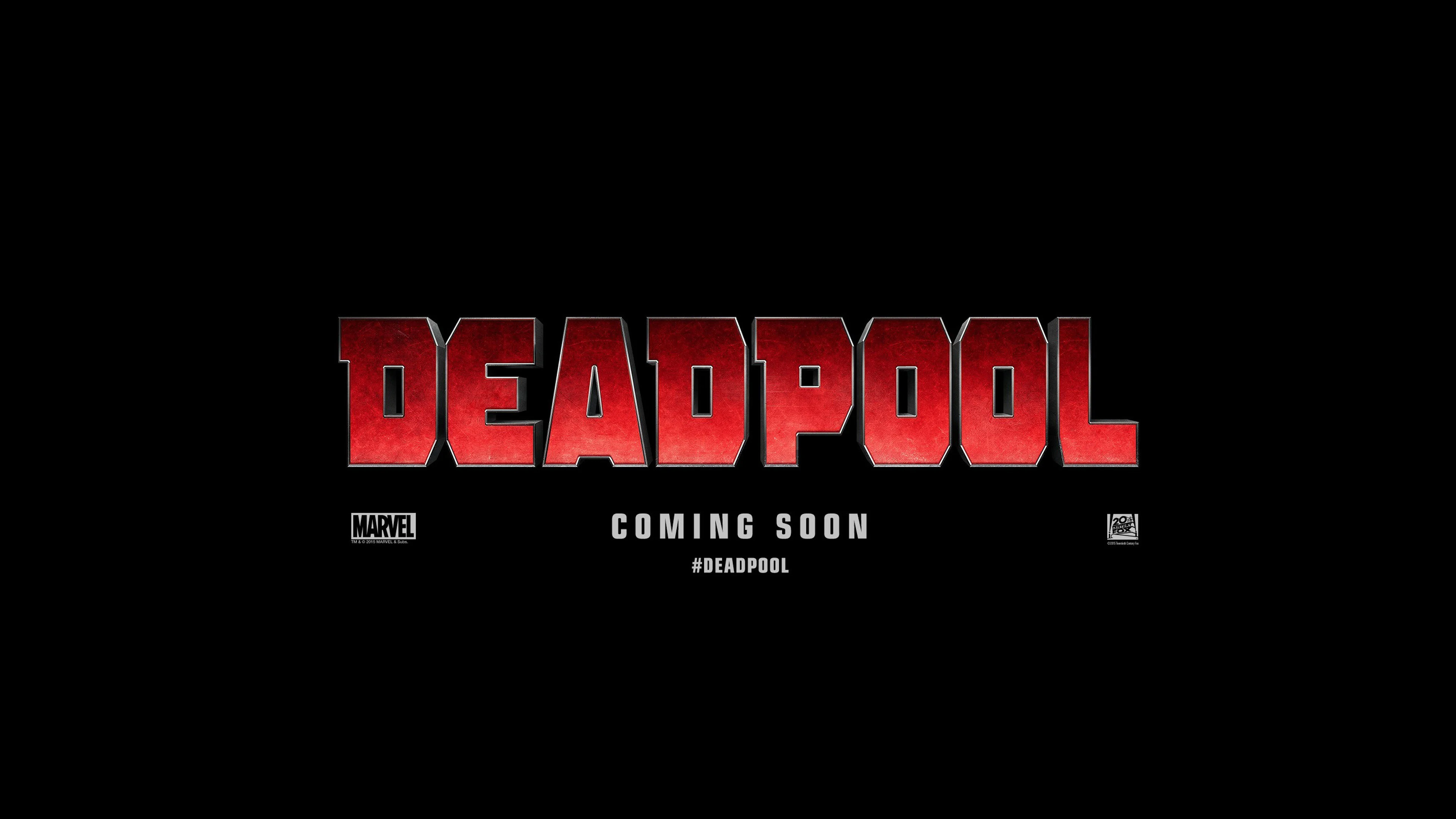 Deadpool 4K Logo wallpaper