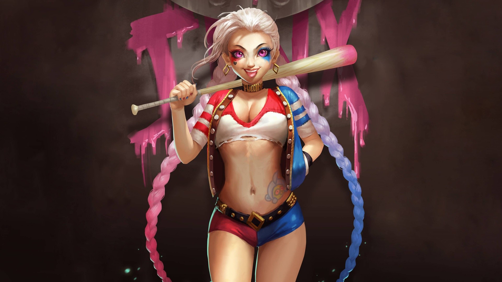 Arts sensuality sensual sexy woman girl art comics Harley. . 1920×1080. . Suicide Squad 2016 Jared Leto Joker wallpaper