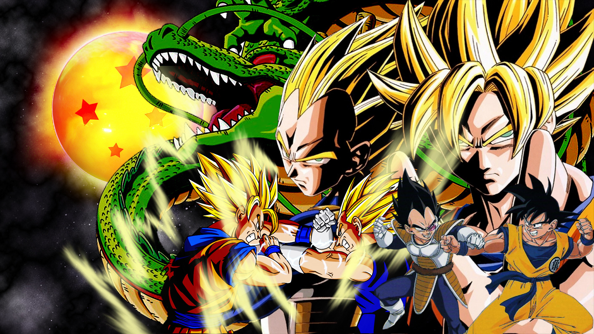 Hd wallpaper dbz goku vs vegeta