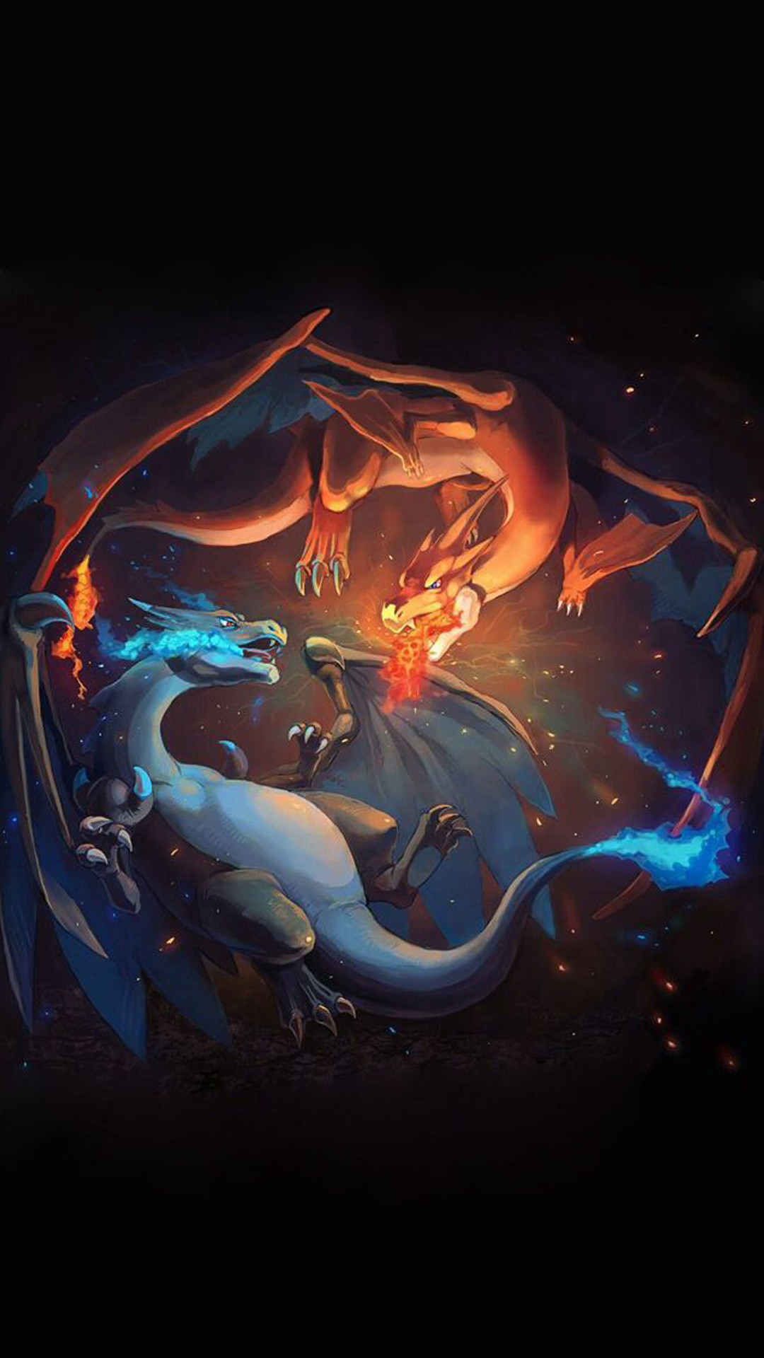 Charizard and Charizard Mega Evolution