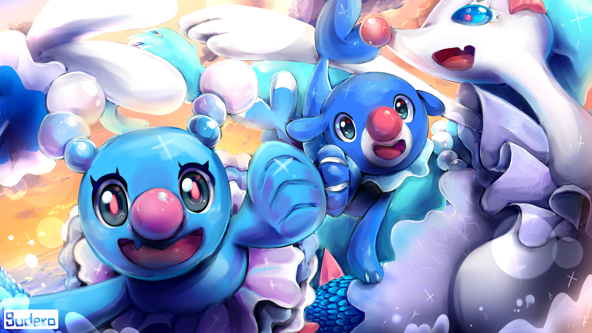 Video Game – Pokmon Sun and Moon Primarina Pokmon Brionne Pokmon Popplio