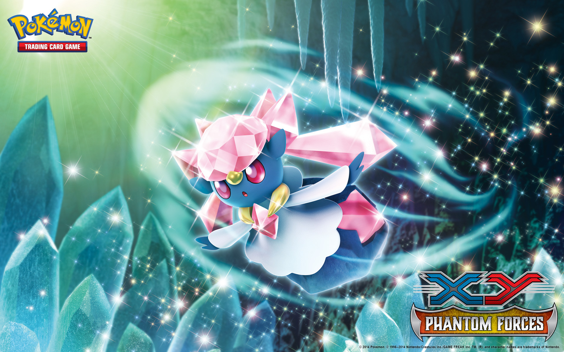 Pokmon TCG XYPhantom Forces Diancie Wallpaper