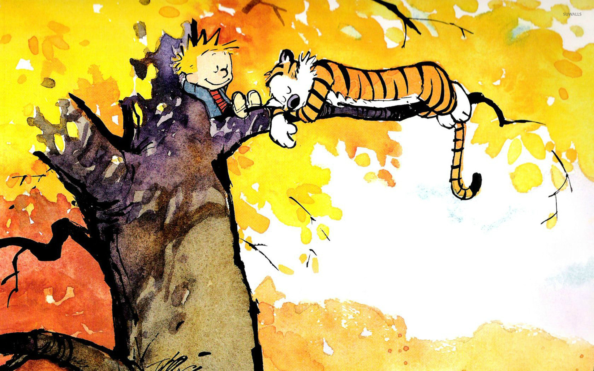 Calvin and Hobbes wallpaper jpg