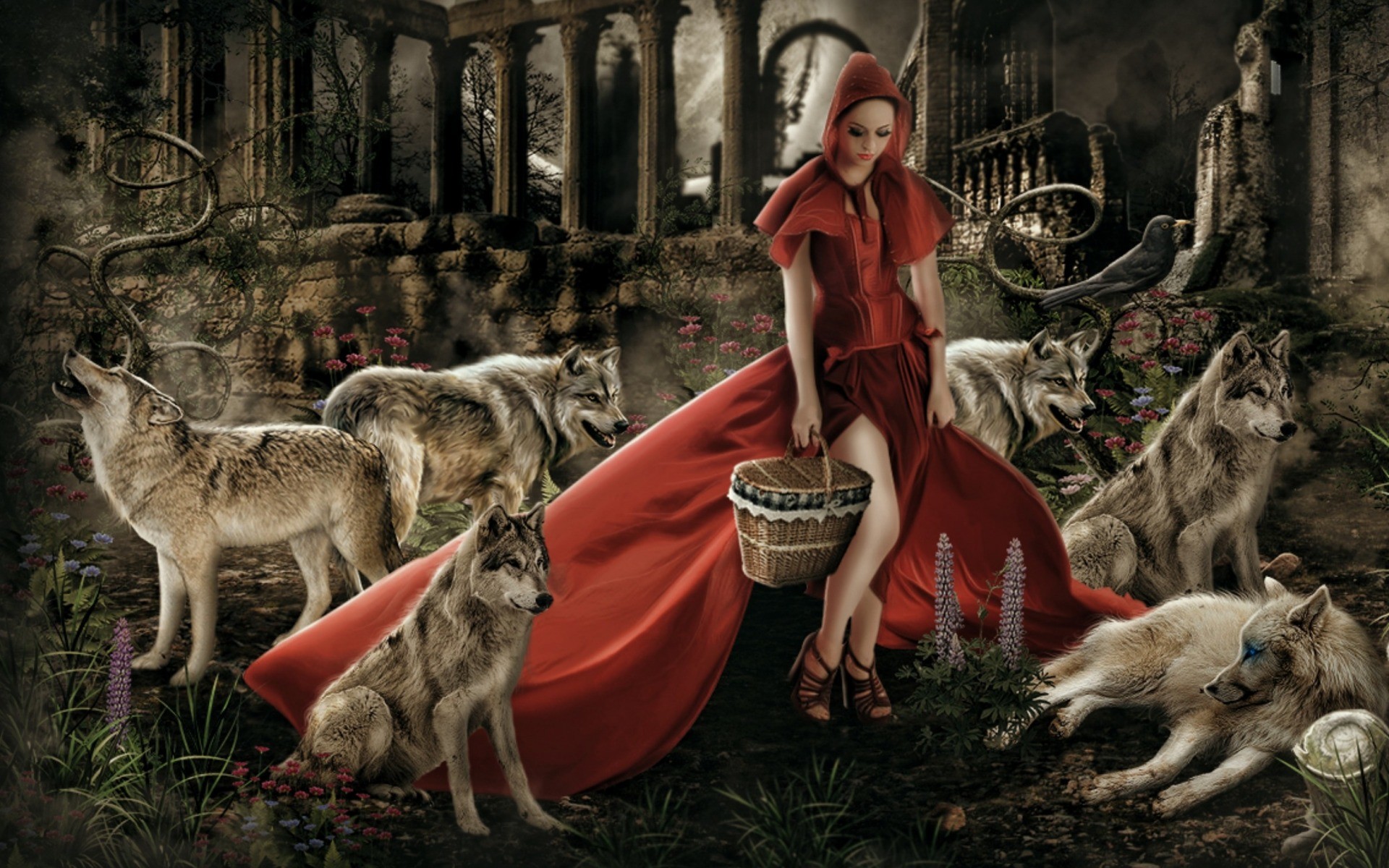 Red Riding Hood wallpapers and stock photos