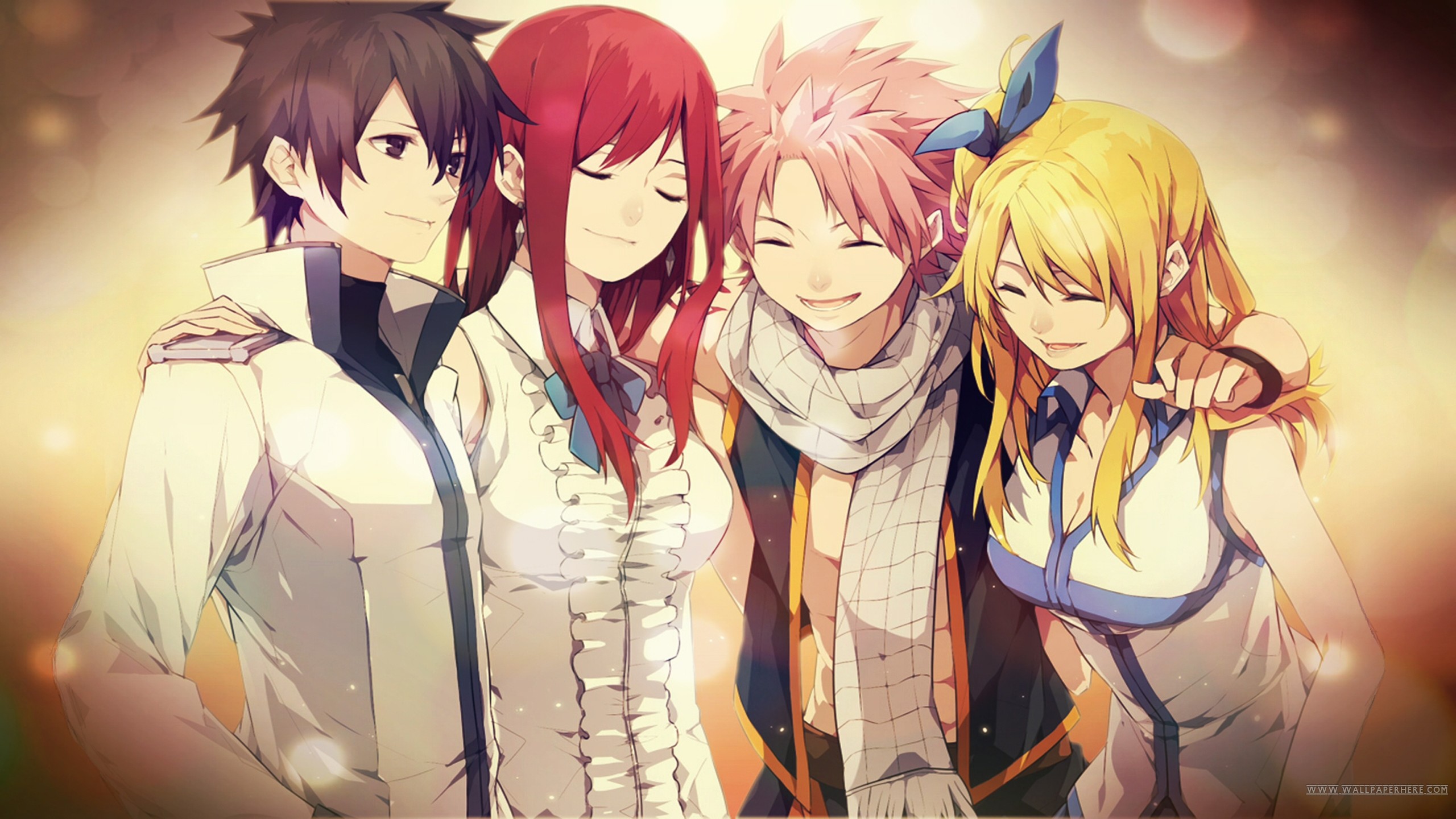 Fairy Tails Strongest Team Natsu Dragneel, Gray Fullbuster, Erza Scarlet and Lucy Heatfillia