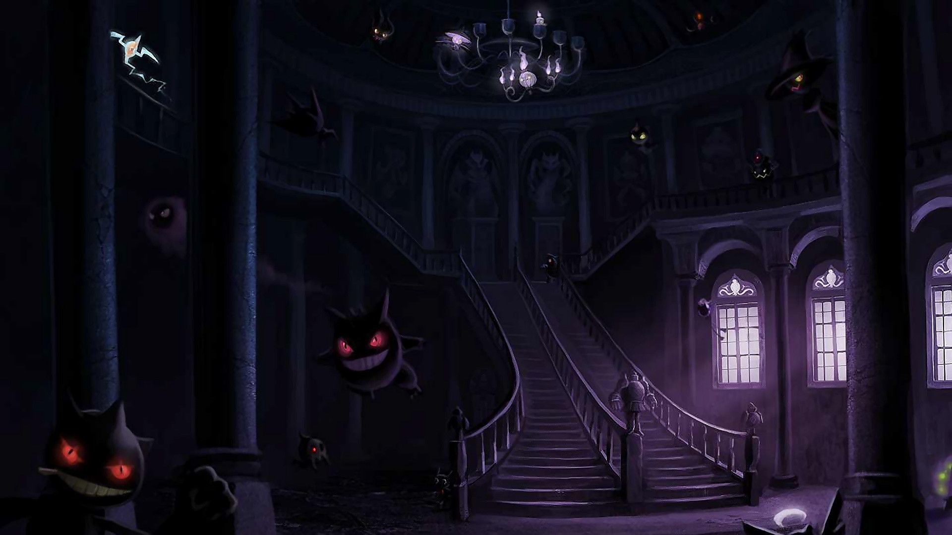 Lavender town pokemon ghastly gengar and other ghost type wallpaper