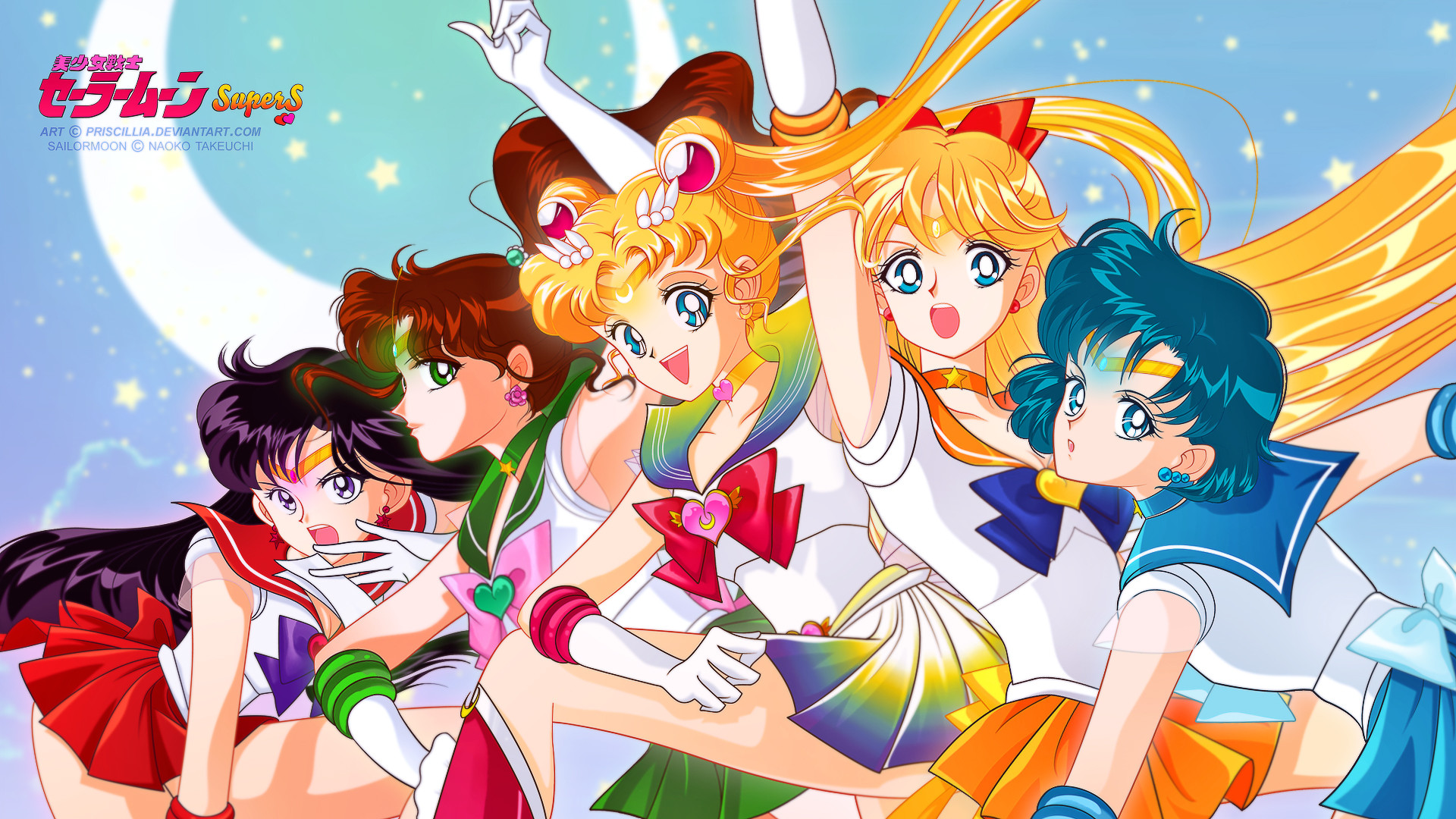 sailormoon complete wallpaper by TholiaArt on deviantART. Pinned from  Stephy Sama