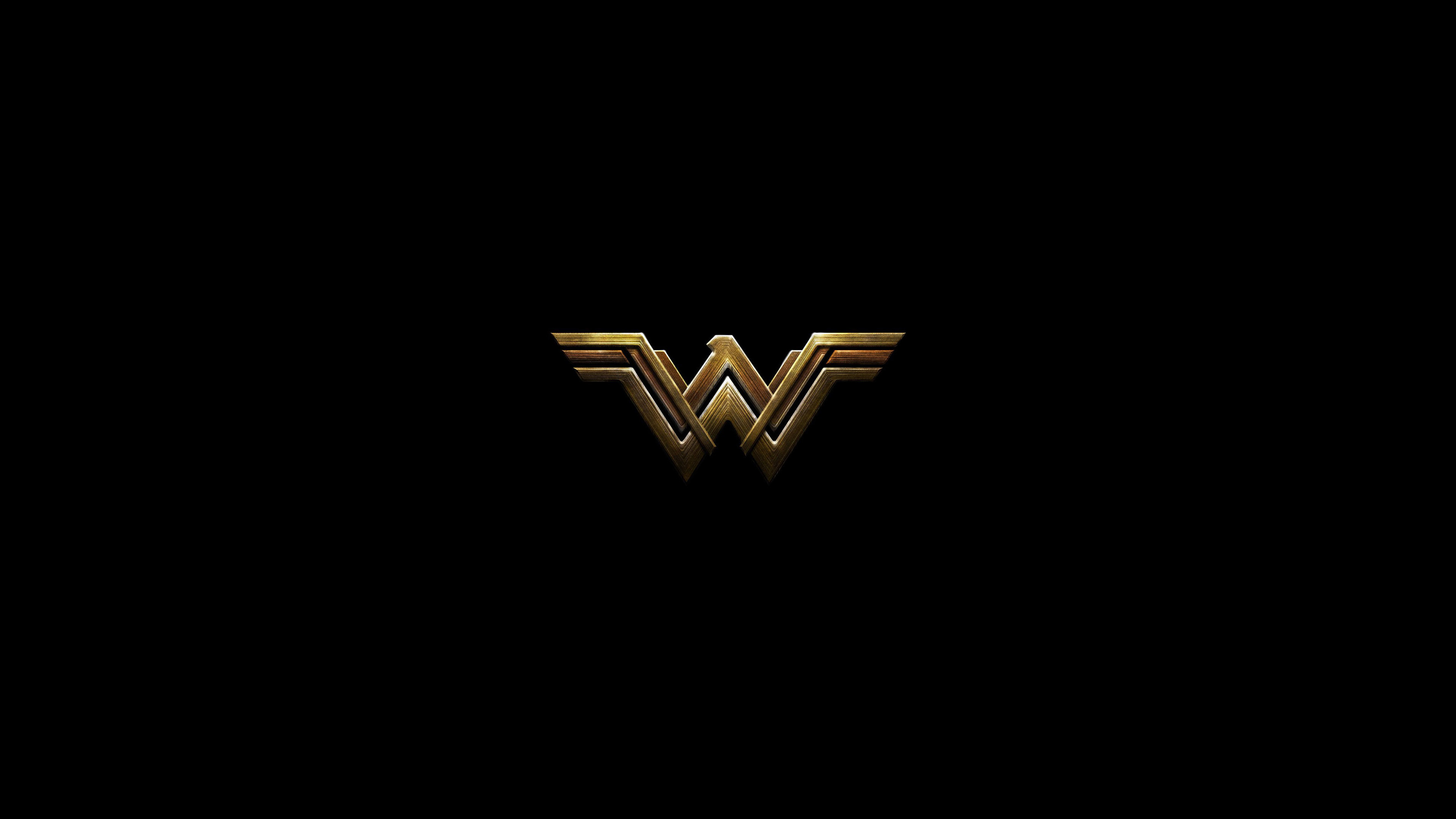 Wonder Woman Dark Logo 4k