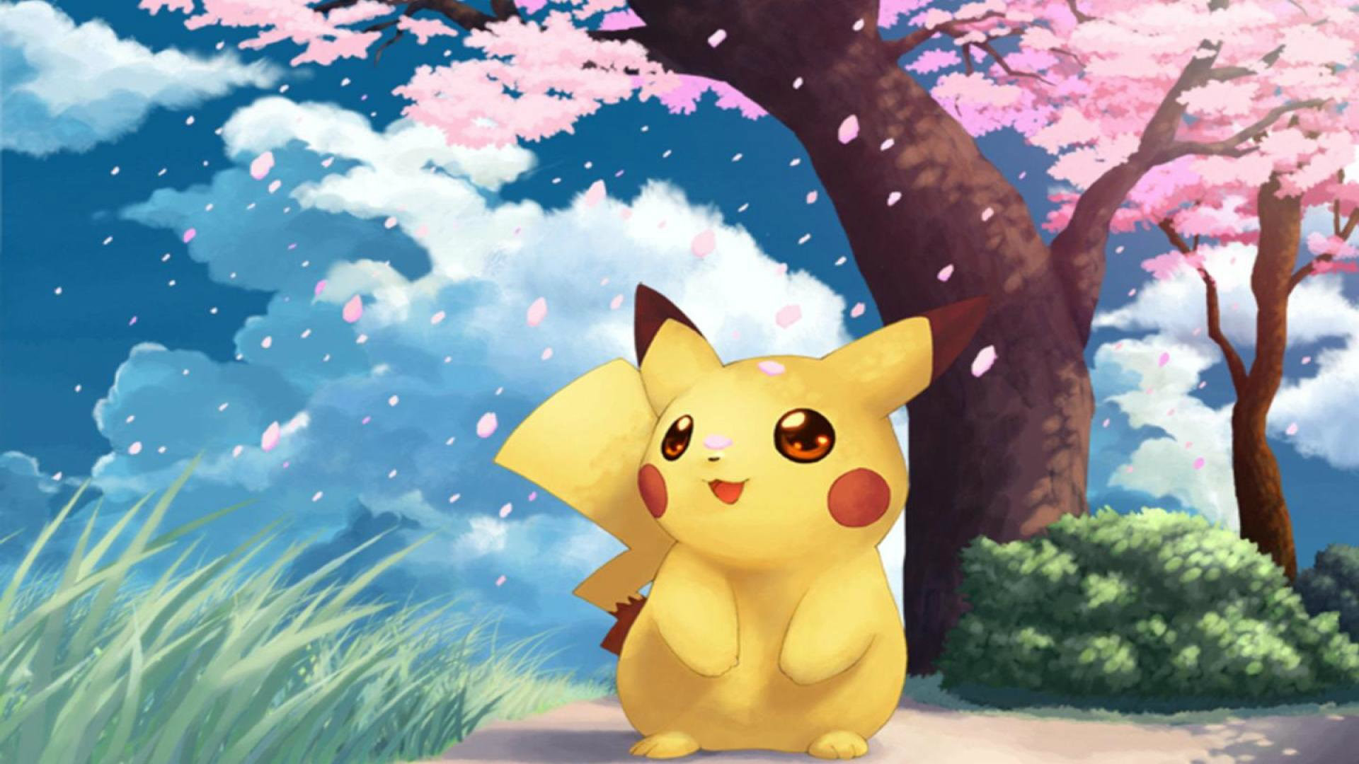 Most Beautiful Cartoon Pikachu HD Wallpaper