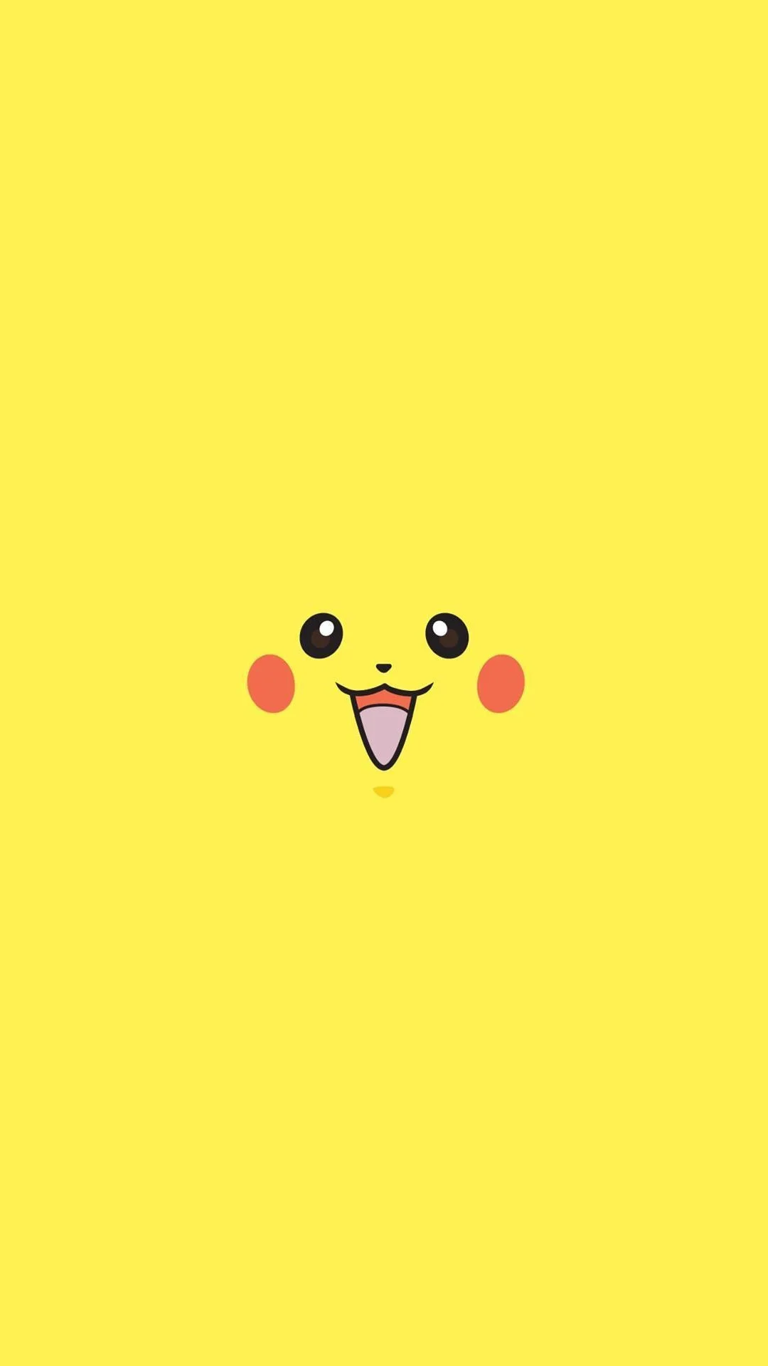 Pikachu Pokemon Minimal Flat iPhone 6 HD Wallpaper