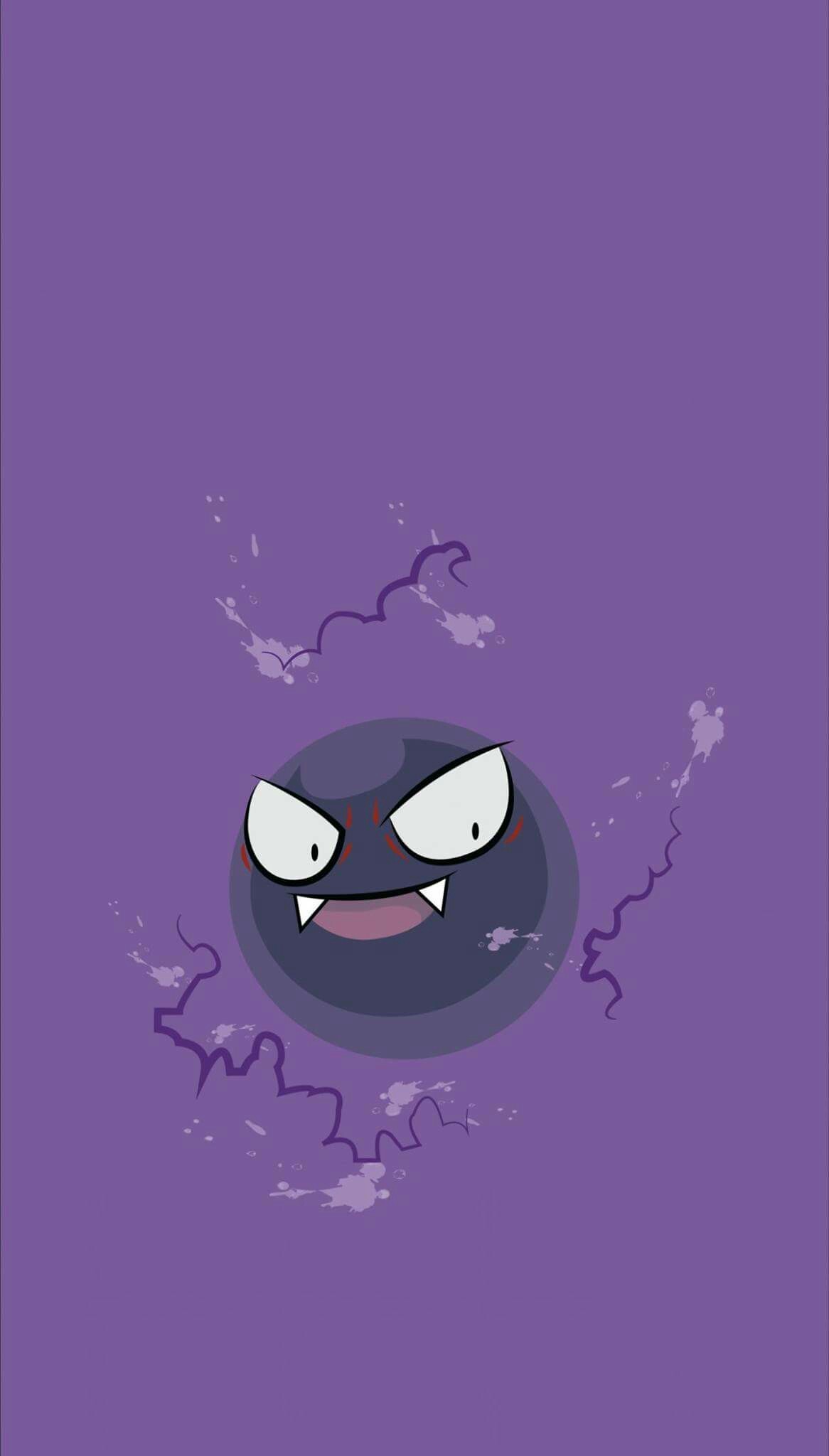 Gastly – Tap to see more Pokemon Go iPhone wallpaper