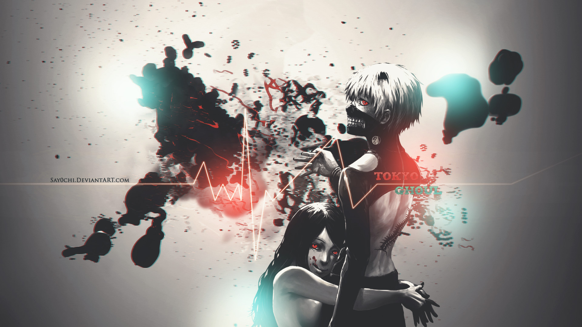 Tokyo Ghoul Wallpaper 1920 x 1080 HD by Say0chi