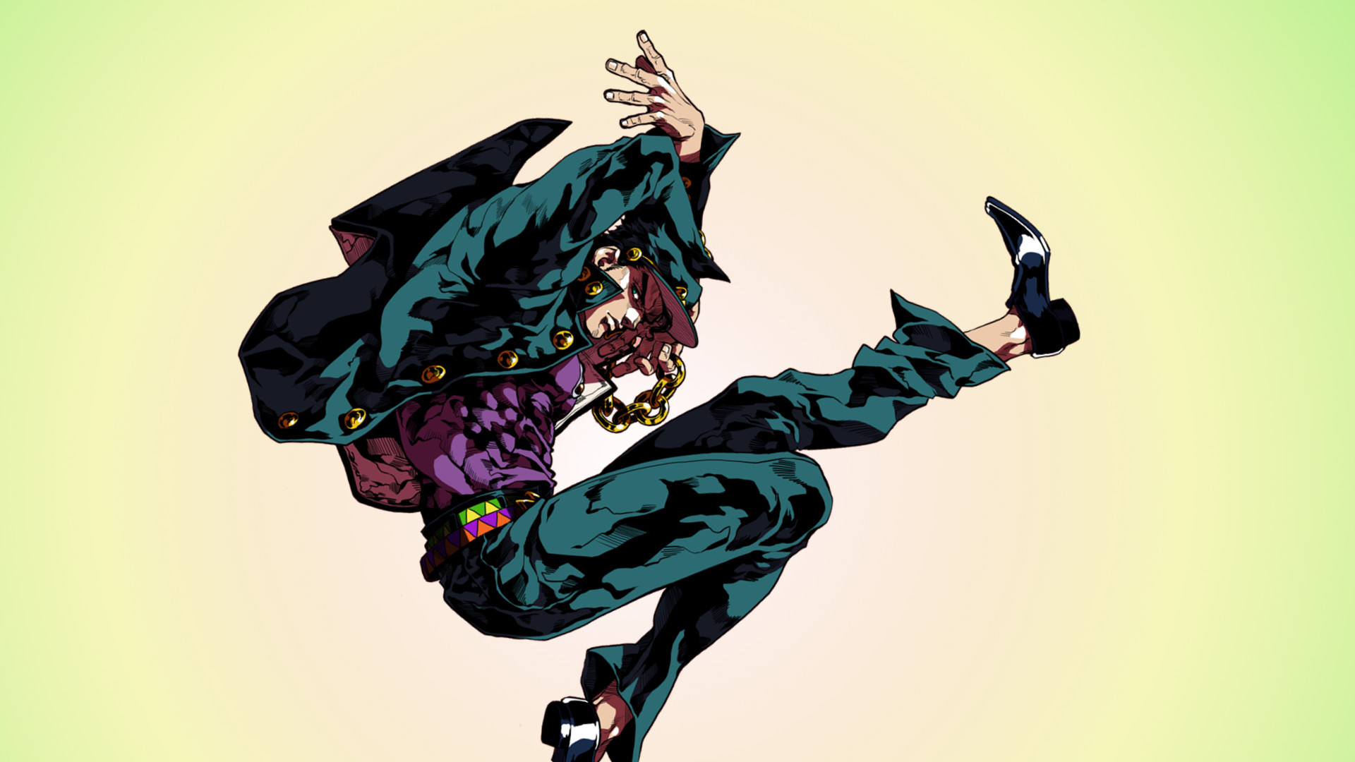 Anime anime JoJo's Bizarre Adventure Jotaro Kujo dancing .