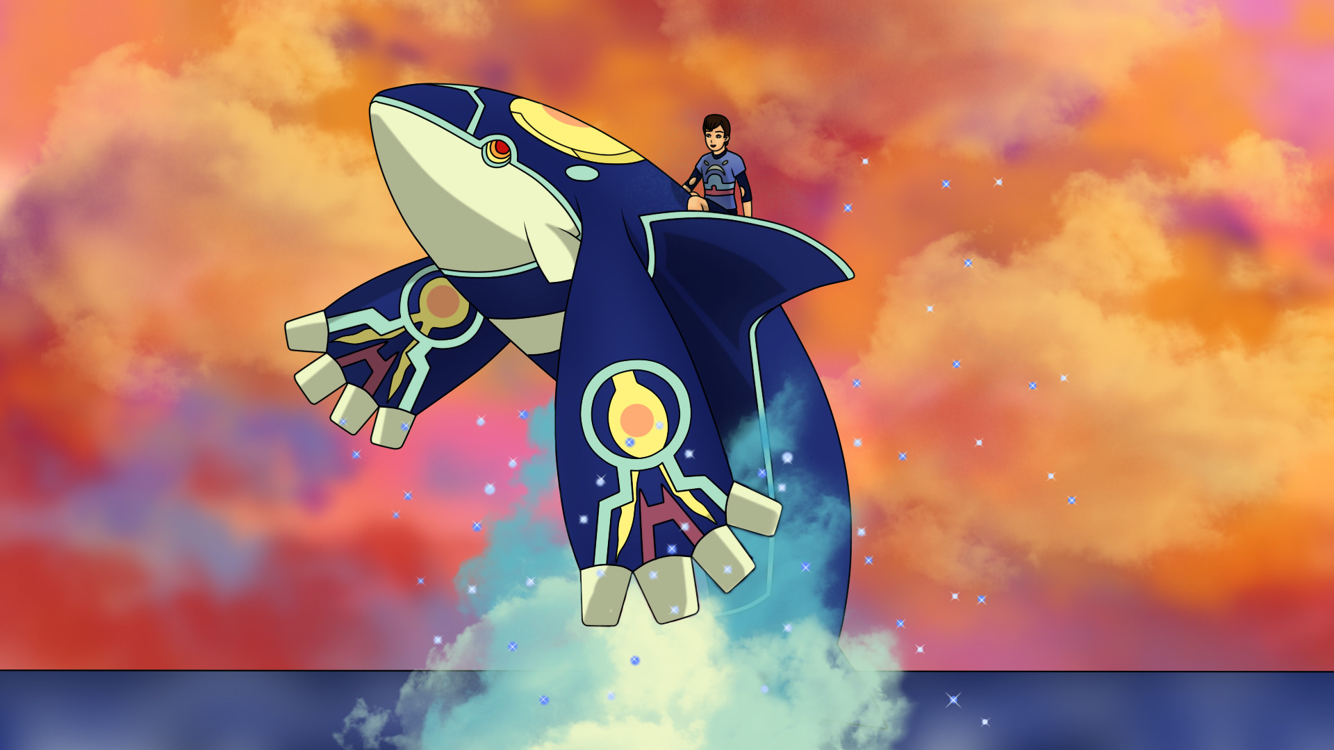 Astr0nautical 24 3 Riding Primal Kyogre by AusLove