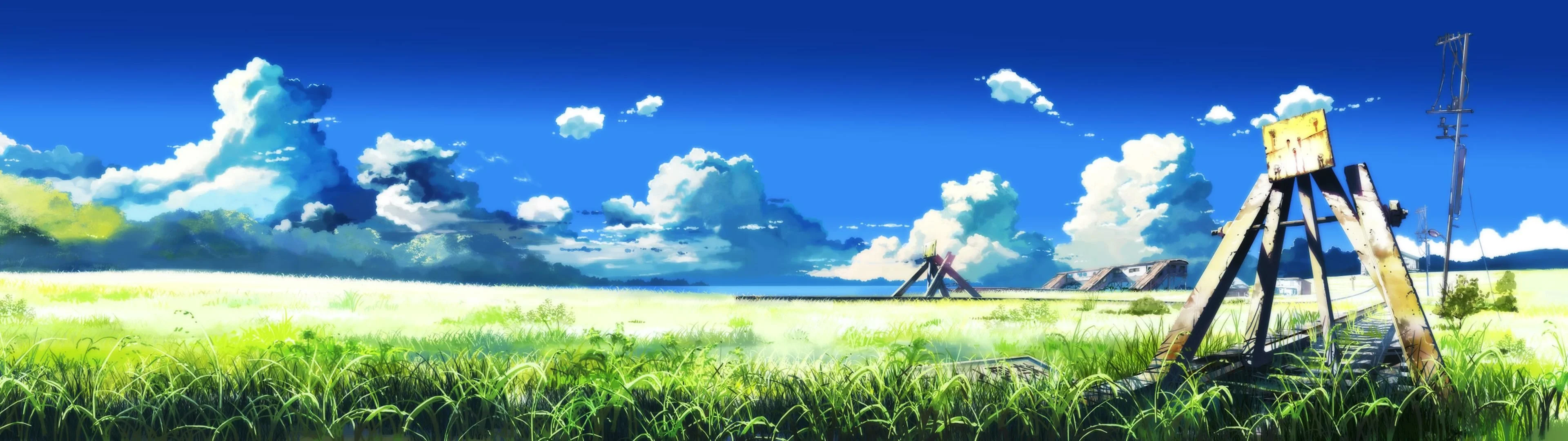 Anime Landscape Dual Screen Res: / Size:441kb. Views: 74029