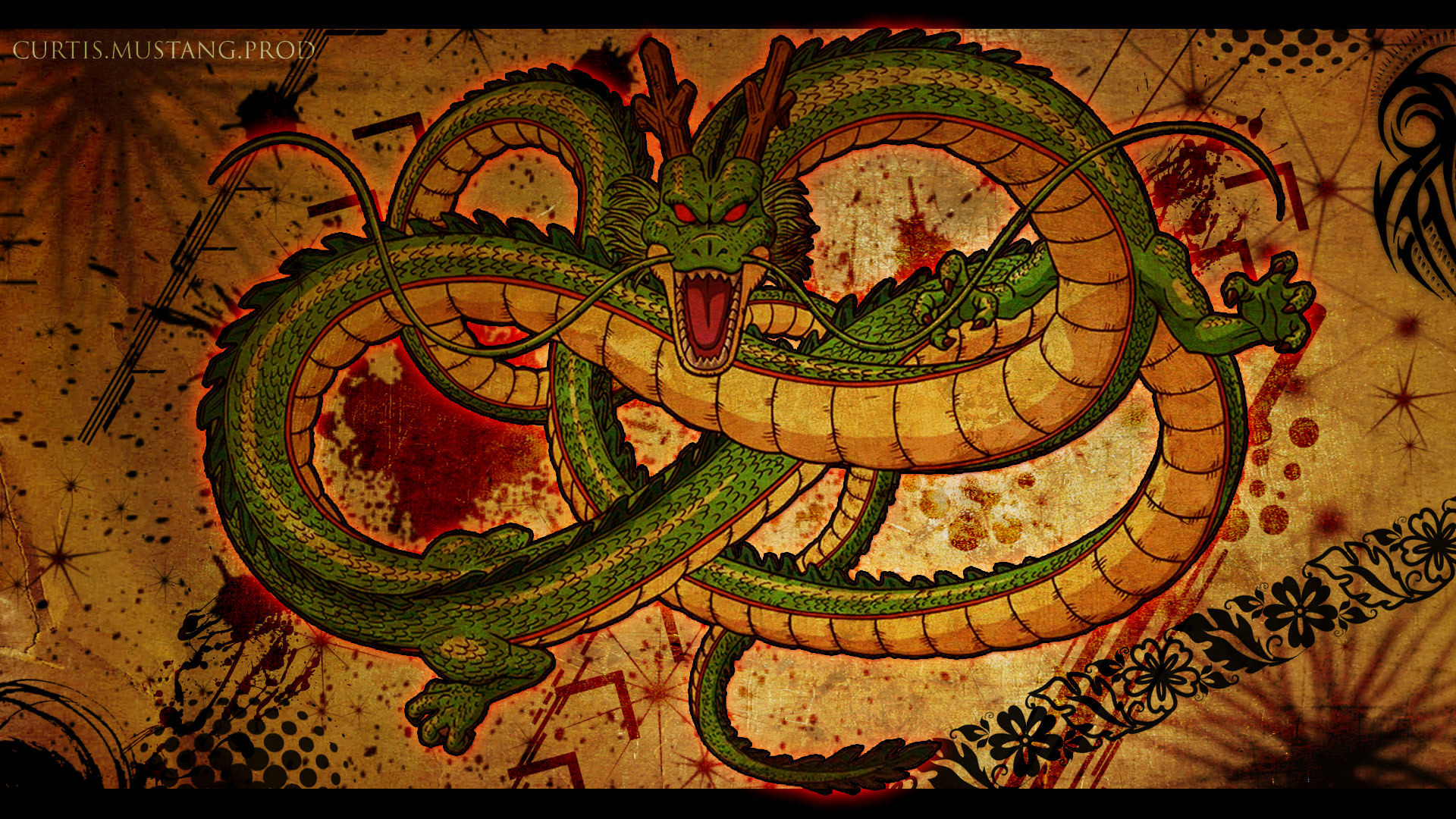 Dragon Ball Z Shenron Dragon Wallpaper – 1920 x Was anyone a huge fan of Dragon ball z back in the day This wallpaper features the grand Shenron
