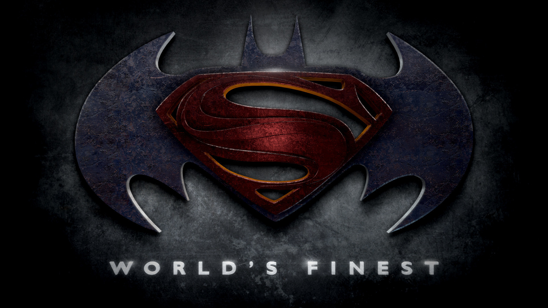 Batman – Superman – Justice League Logos in the Style of "Man of Steel"