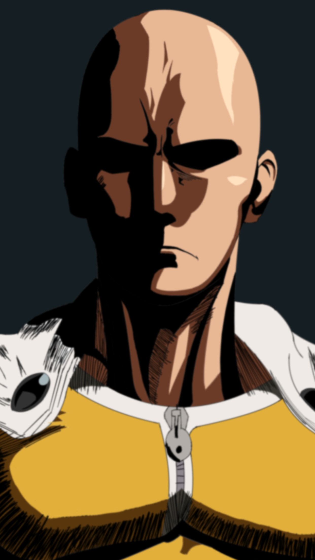 Best Wallpapers for all iPhone Retina Â» One Punch Man Saitama 2 .