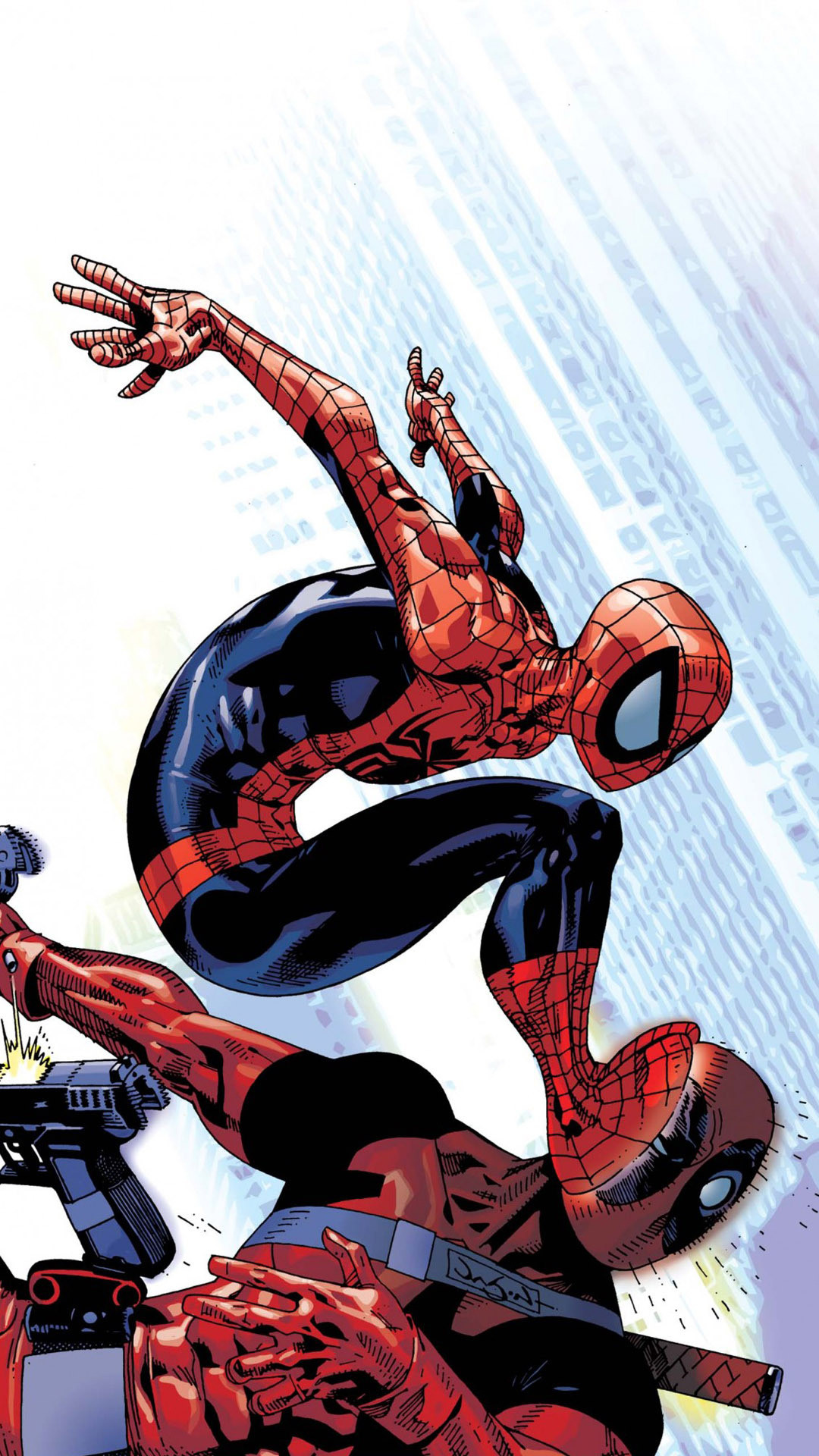 Spider-Man vs Deadpool Wallpaper