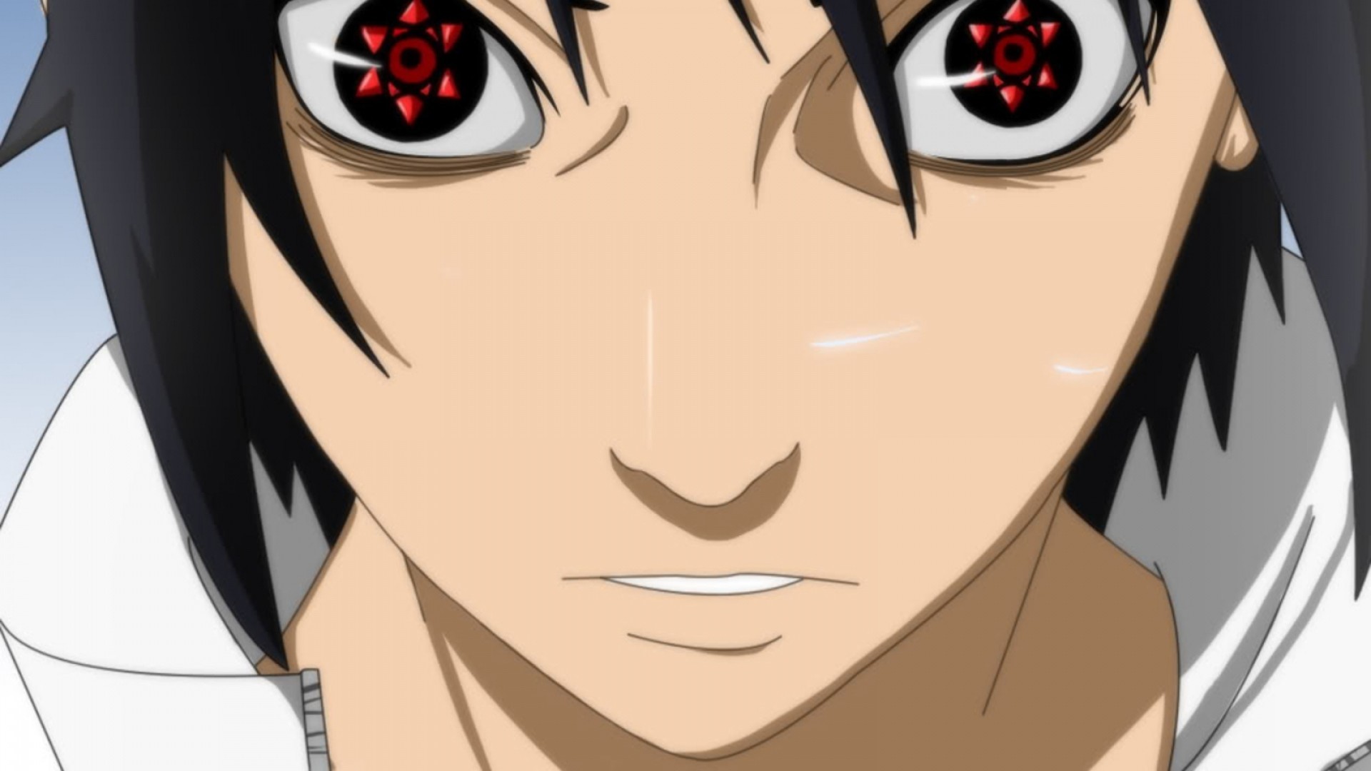 Preview wallpaper anime, eyes, unusual, naruto, sharingan, uchiha izuna, lenses