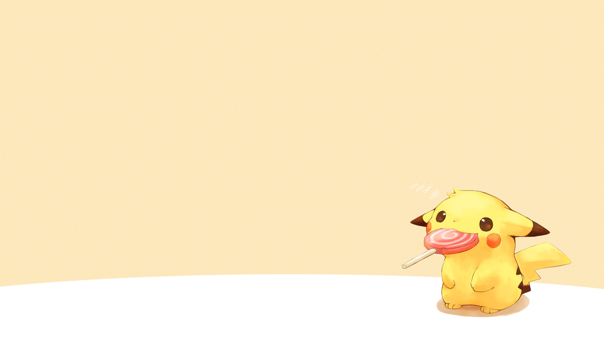Pikachu and a Lollipop [1920×1080] …