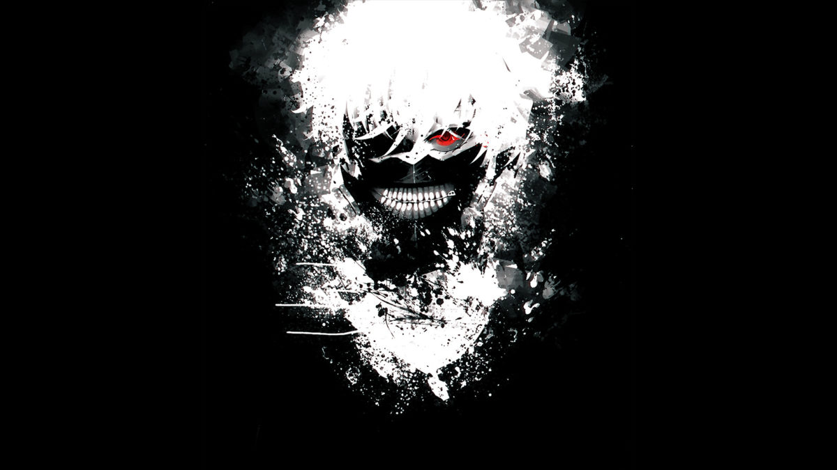 Tokyo Ghoul Kaneki Ken Black and White Wallpaper