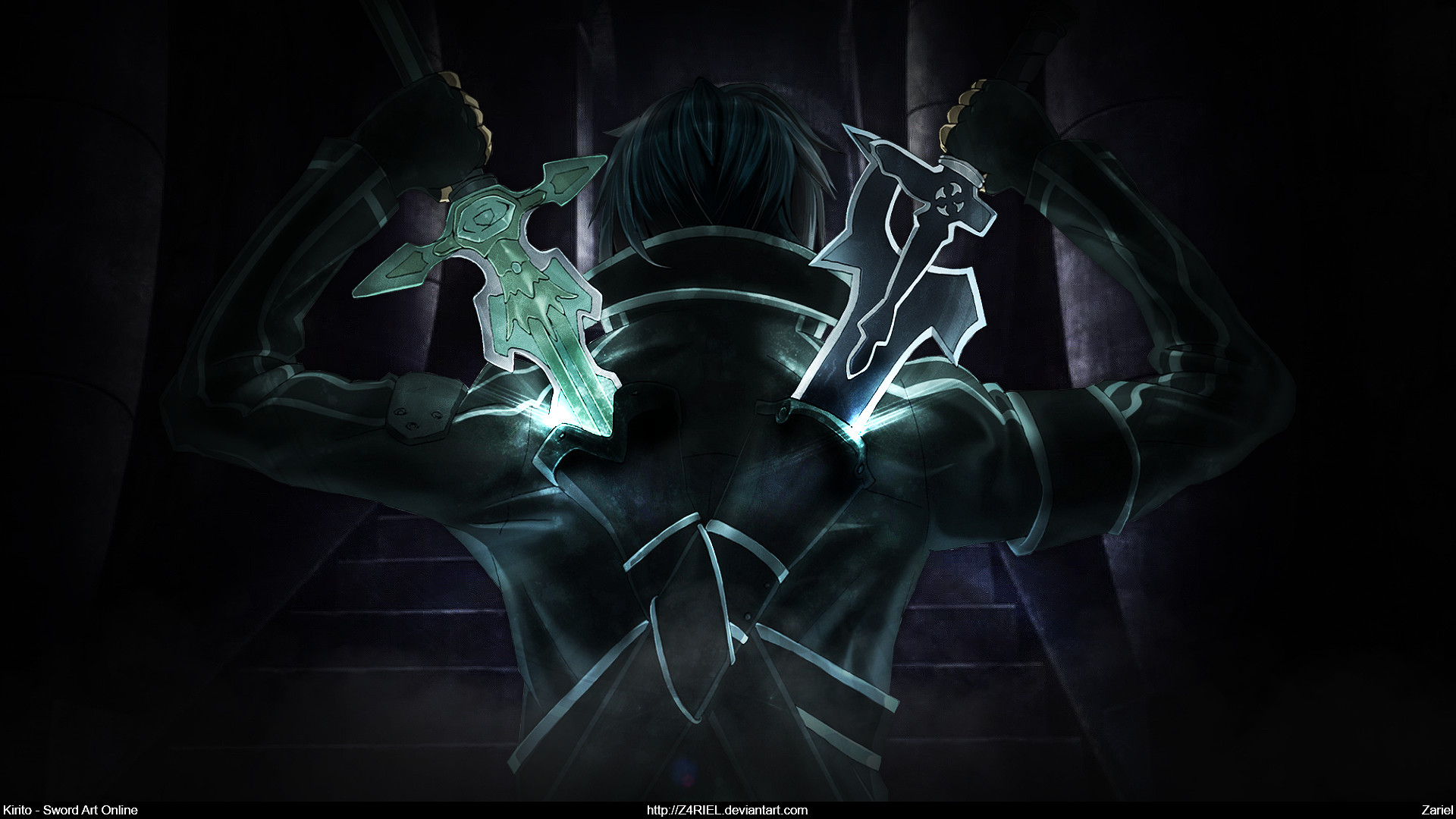 Sword Art Online Kirito Dual Blade Wallpaper