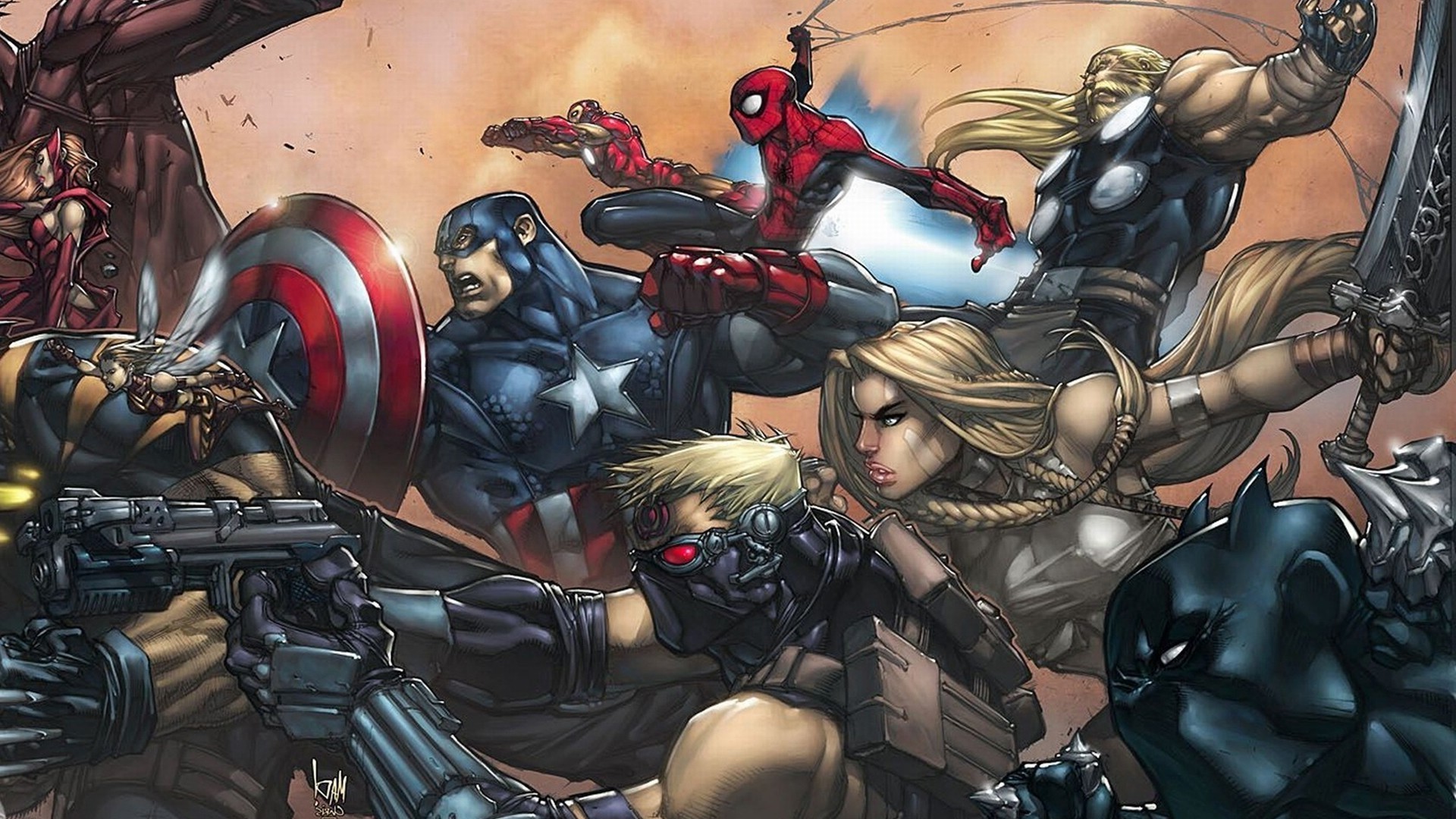 Comics, Spider Man, Captain America, The Avengers, Thor, Hawkeye Wallpapers HD / Desktop and Mobile Backgrounds