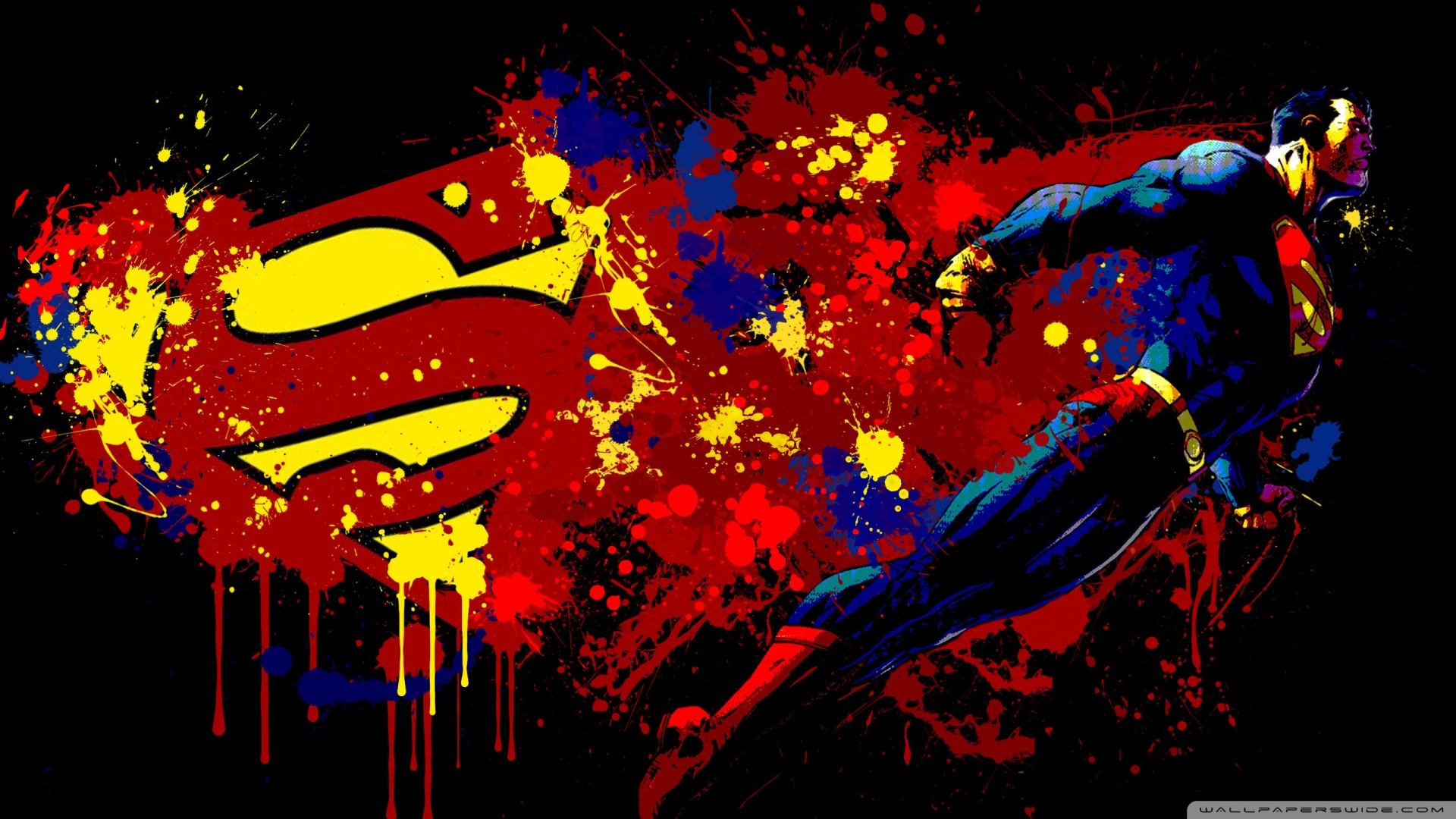 HD Superman Abstract Cartoon 1080p Wallpaper Full Size .