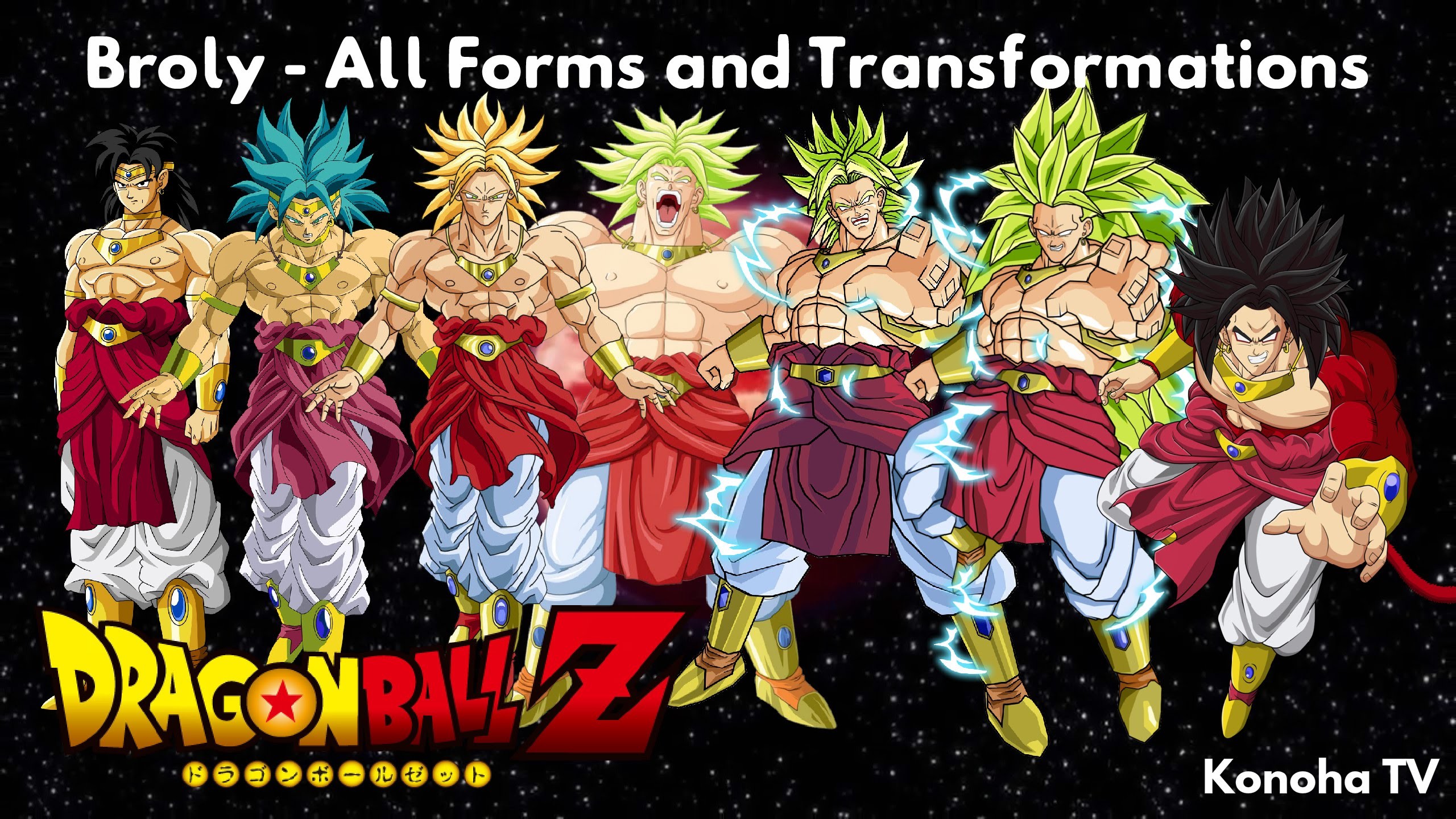 Broly – All Forms and Transformations (Dragon Ball Z – Dragon Ball Heroes)  – YouTube