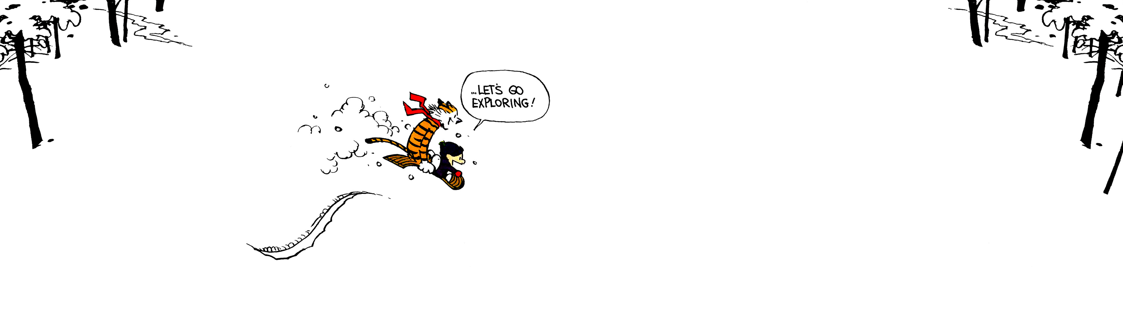 Dual Screen Wallpapers – Calvin and Hobbes
