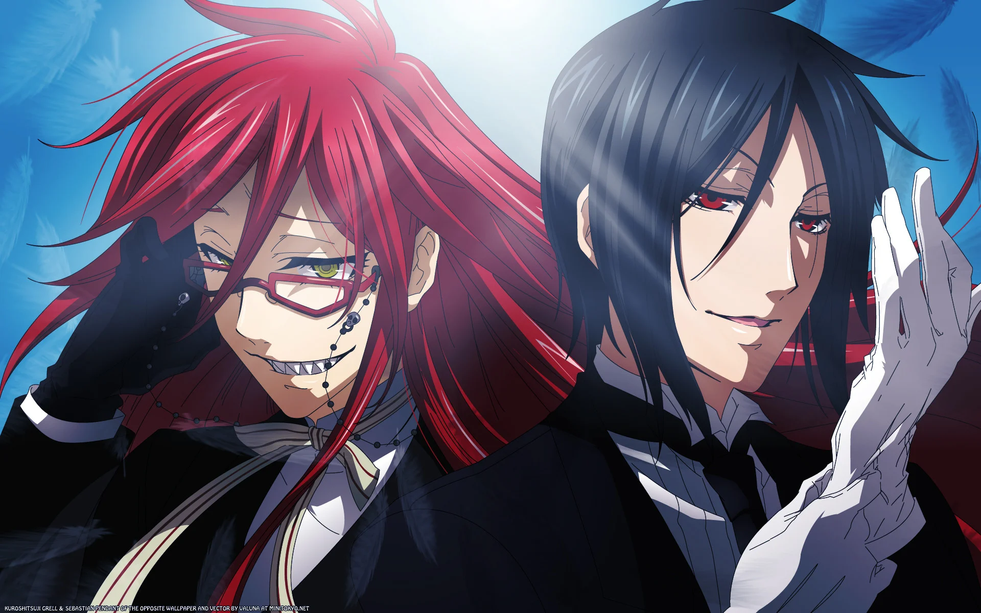 Black Butler Characters images Grell & Sebastian HD wallpaper and  background photos