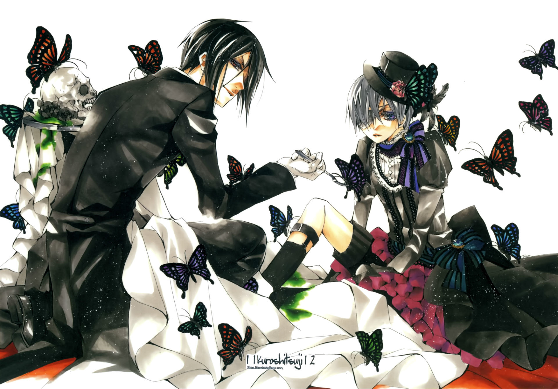 Anime – Black Butler Ciel Phantomhive Sebastian Michaelis Wallpaper