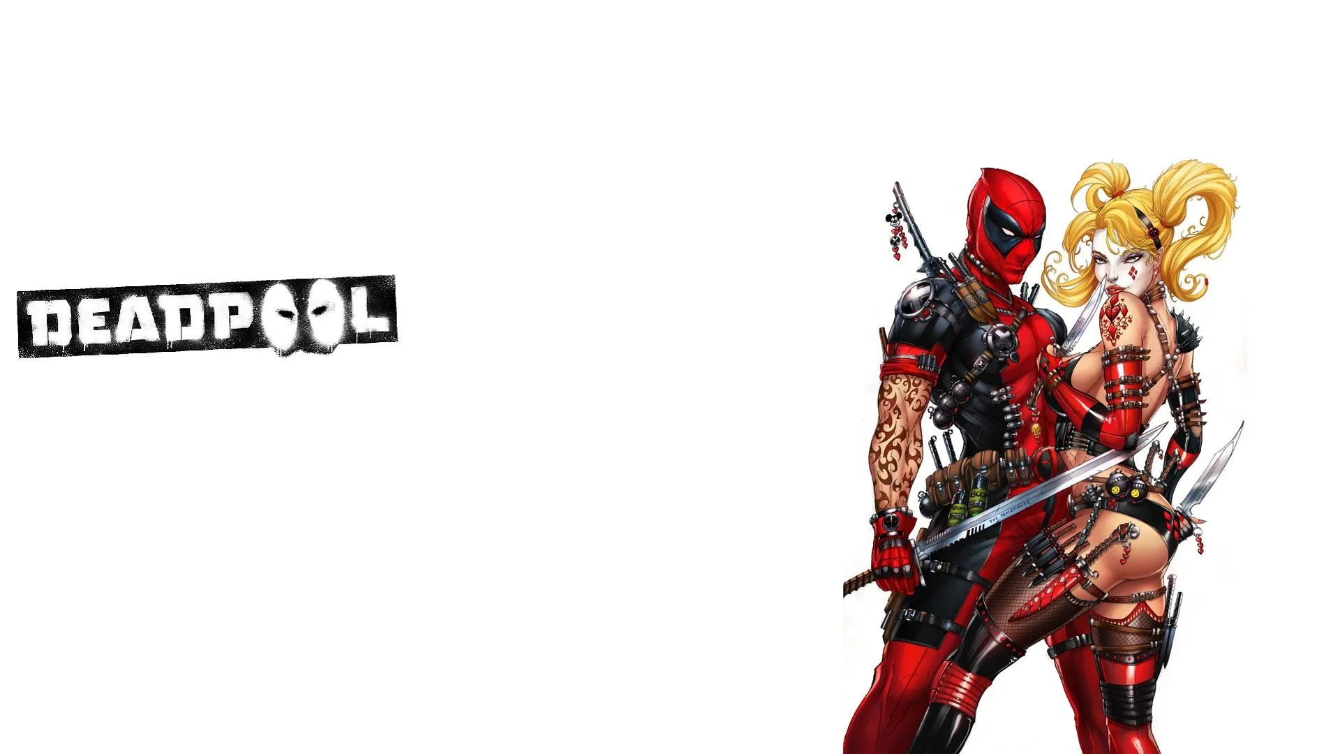 Deadpool n Harley Quinn wallpaper enjoy (1080p) – Imgur