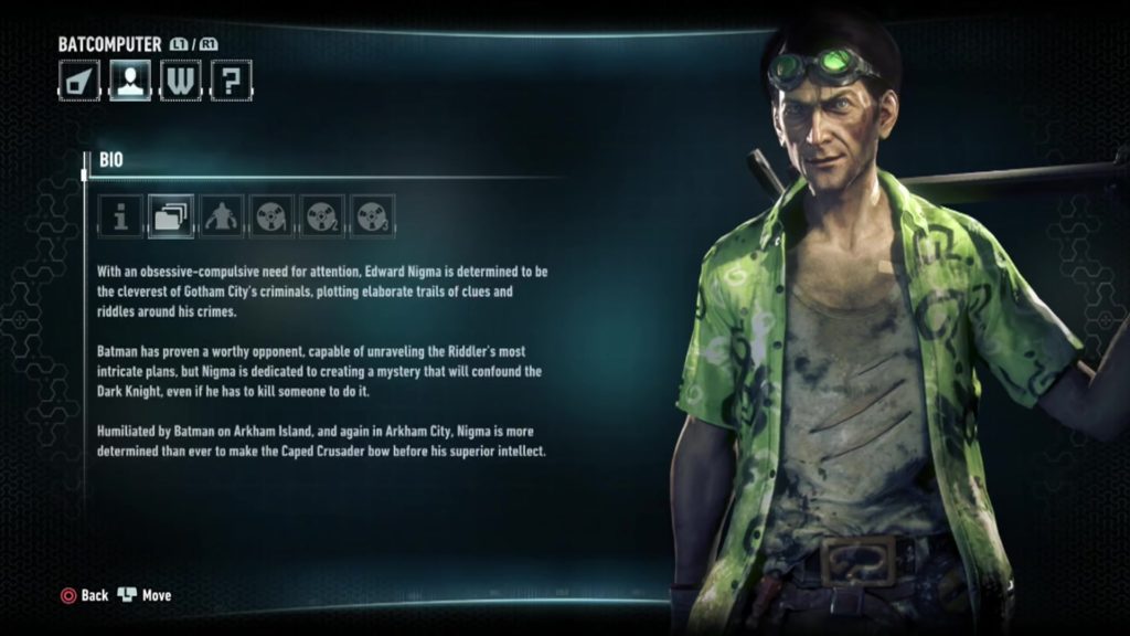 Image Batman Arkham Knight Character Bios Riddler Jpg Batman Wiki Fandom Powered By Wikia