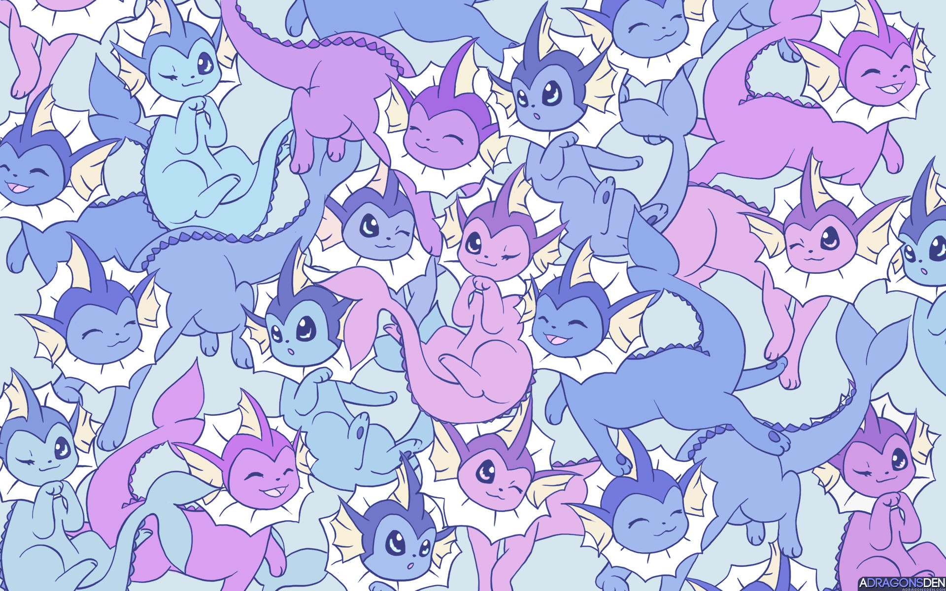 Anime – Pokmon Vaporeon Pokmon Eeveelutions Shiny Pokmon Wallpaper