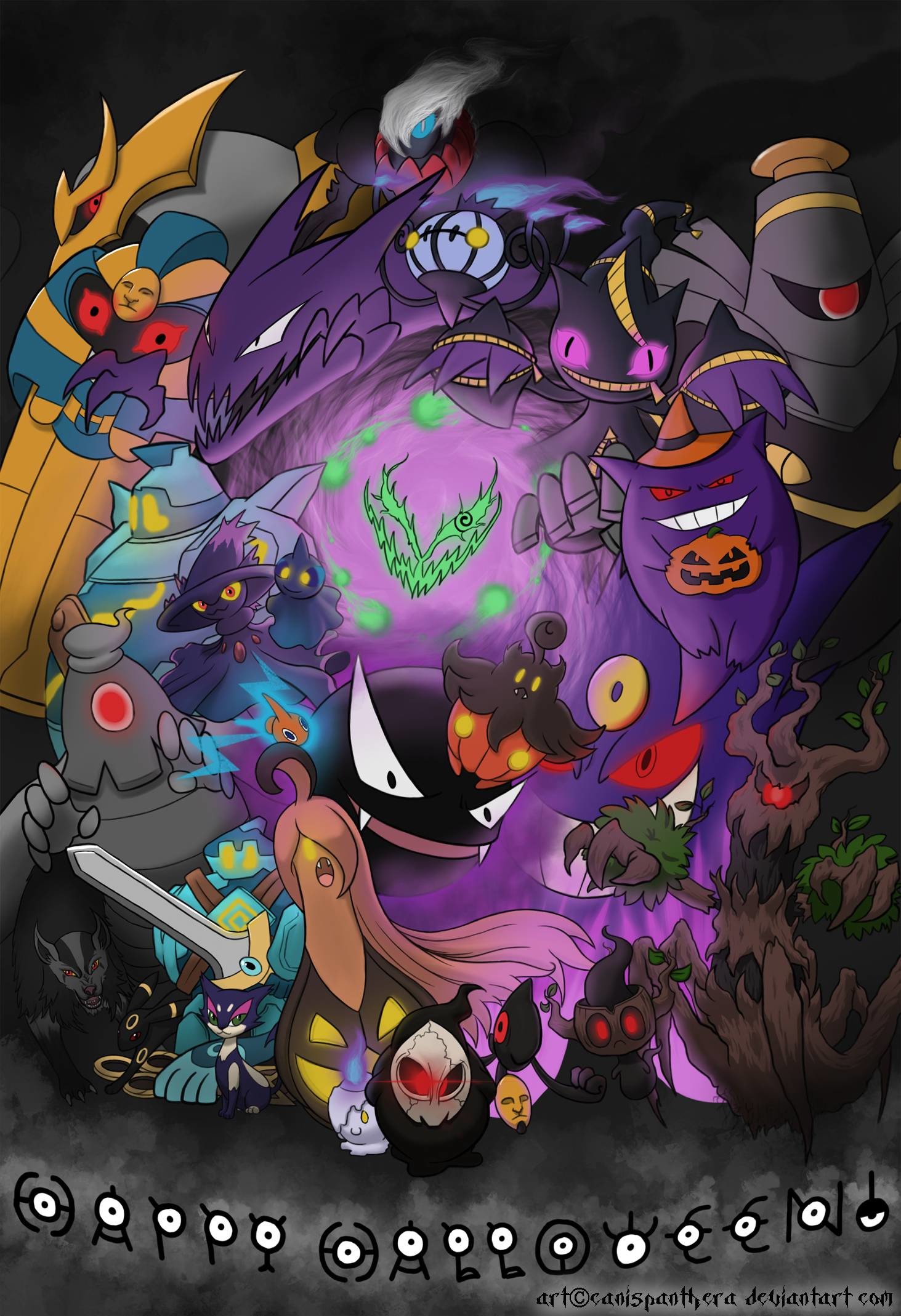 Halloween Poke Swirl