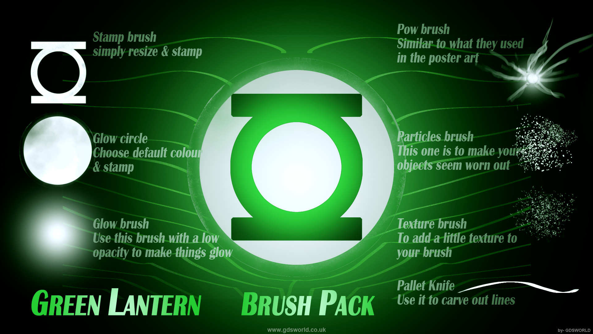 Green Lantern Brush set by gdsworld stock on DeviantArt