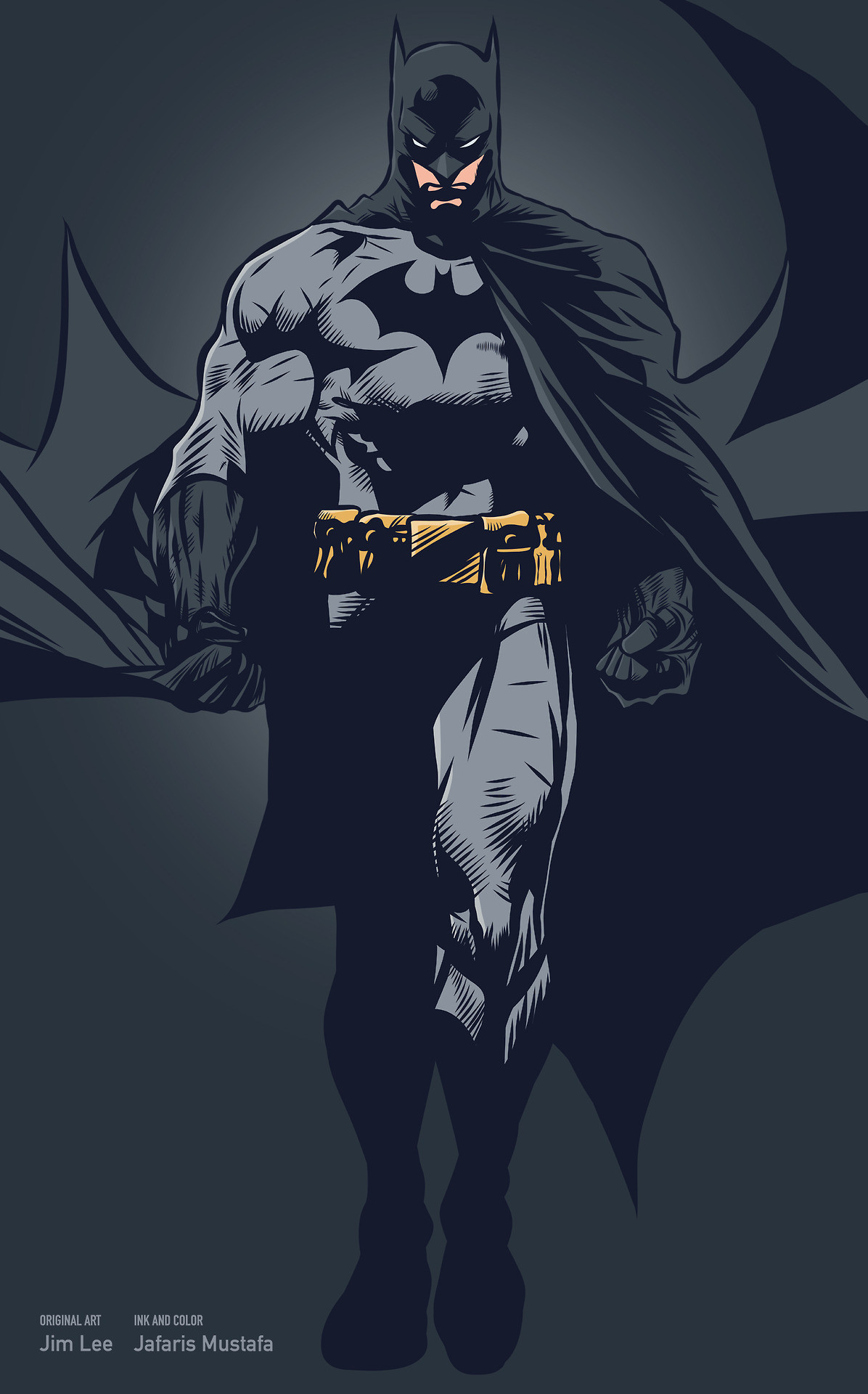 Batman by Jim Lee, inks and colours by Jarafris Mustafa