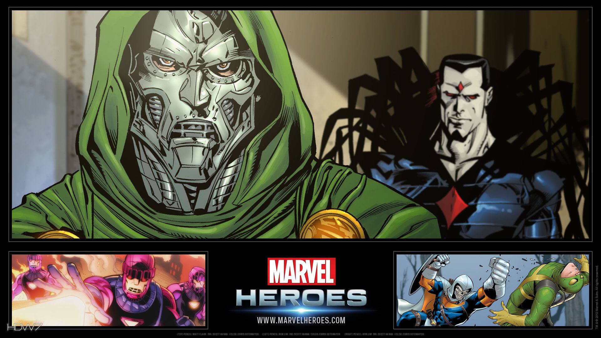 Marvel heroes dr doom widescreen hd wallpaper