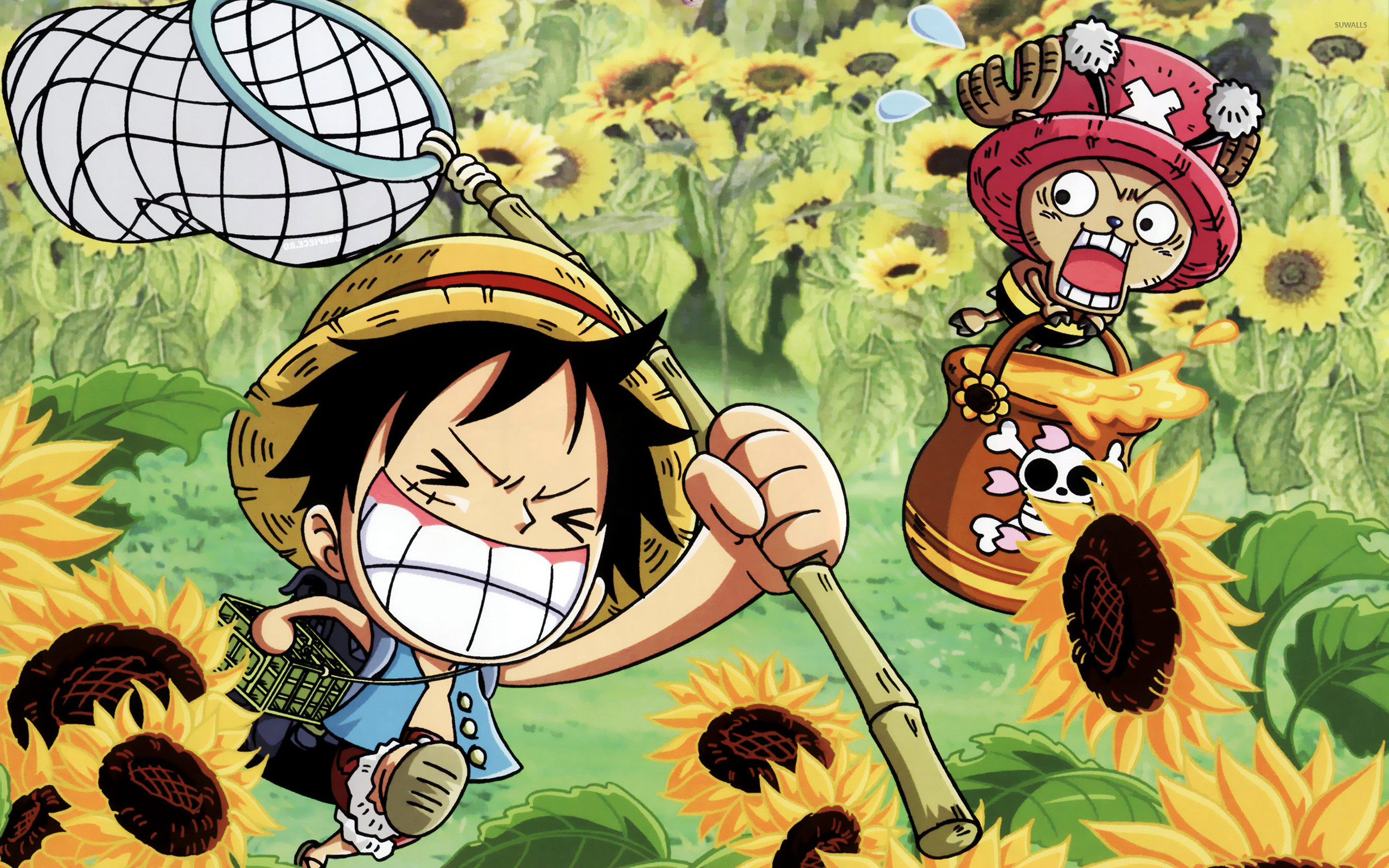 Funny One Piece Wallpaper Luffy and Tony Tony Chopper