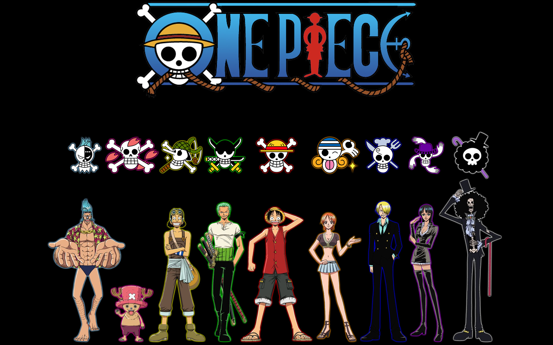 Anime – One Piece Monkey D. Luffy Nami One Piece Zoro Roronoa Sanji