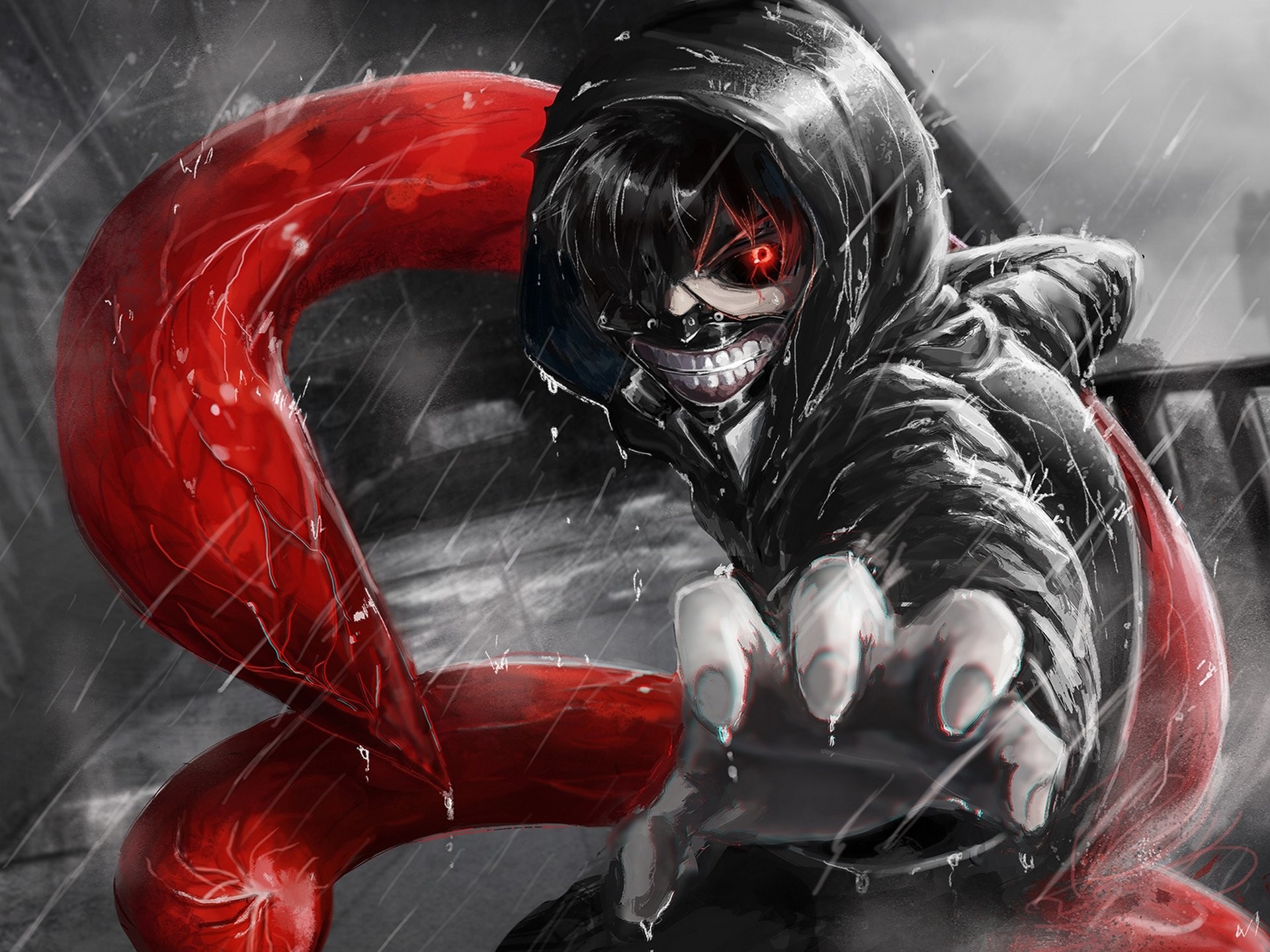 Anime Ken Kaneki Maske Tokyo Ghoul HD Wallpaper Hintergrund ID596848