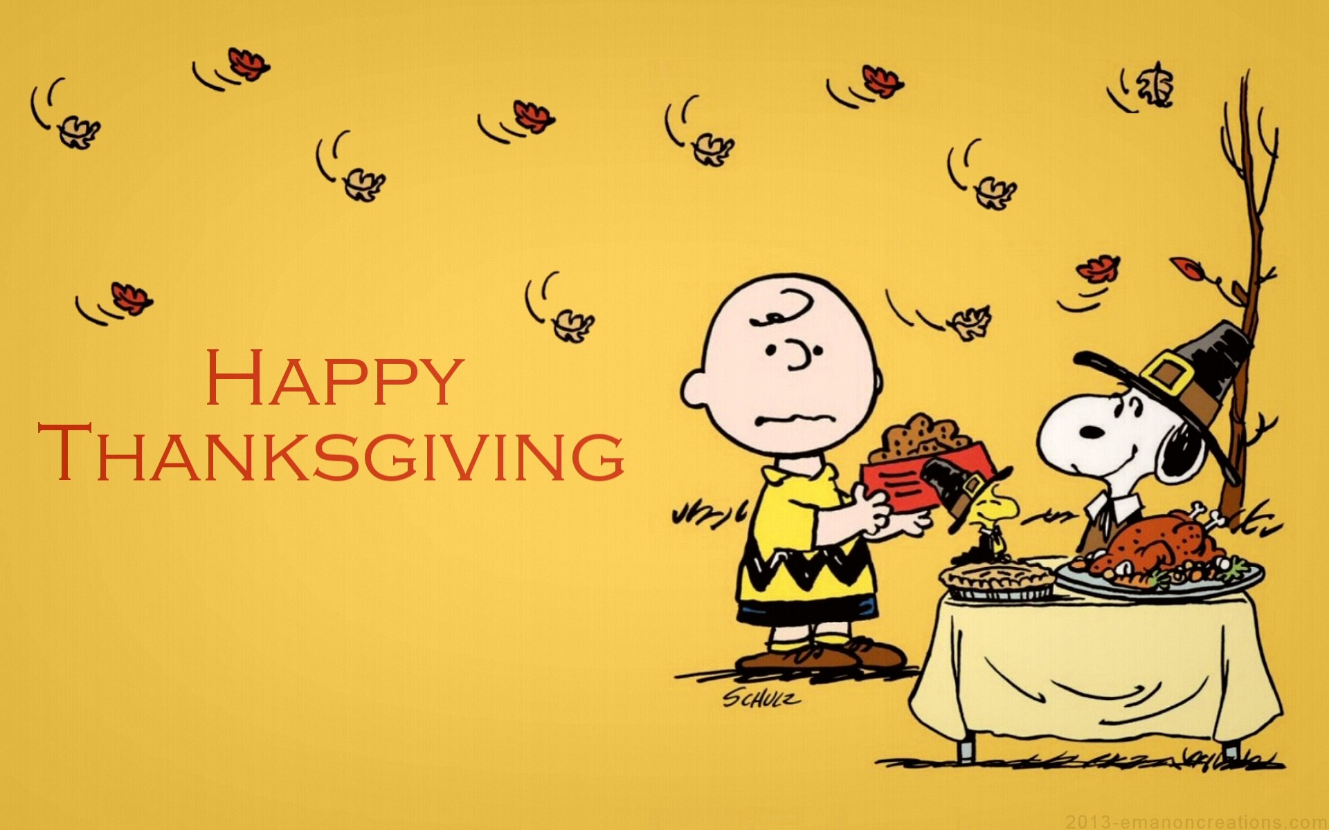 Charlie Brown Thanksgiving Backgrounds