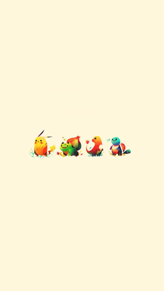 Pokemon Cute Illustration Minimal Android Wallpaper