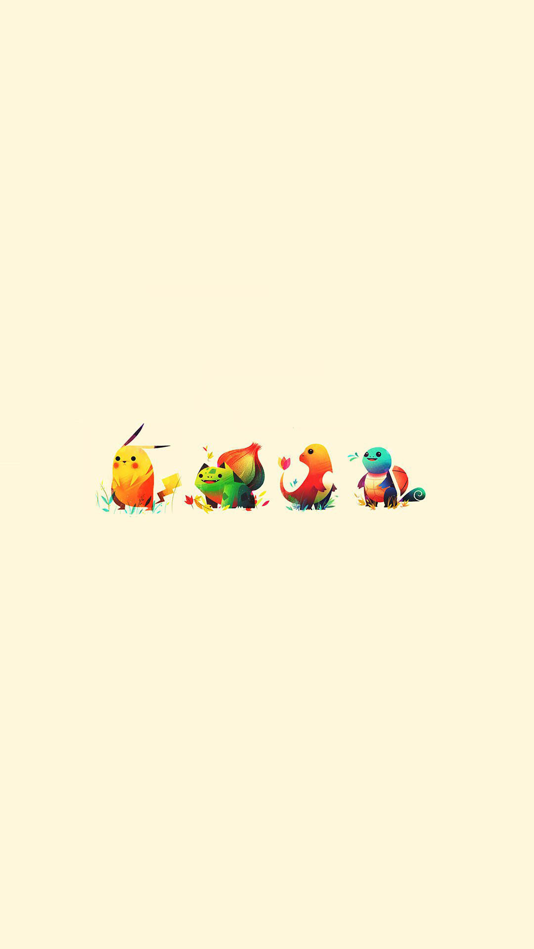 Pokemon Cute Illustration Minimal Android Wallpaper