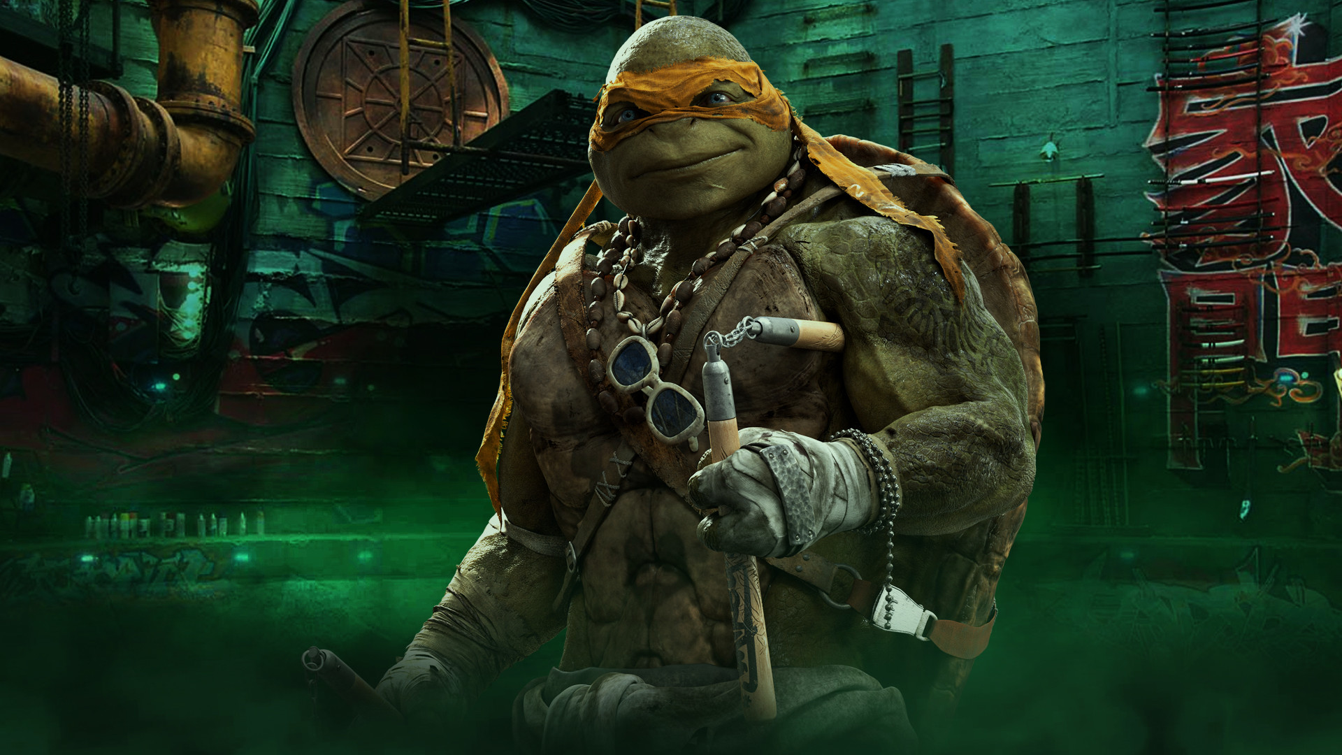 Teenage mutant ninja turtles wallpaper michelangelo 27345poster