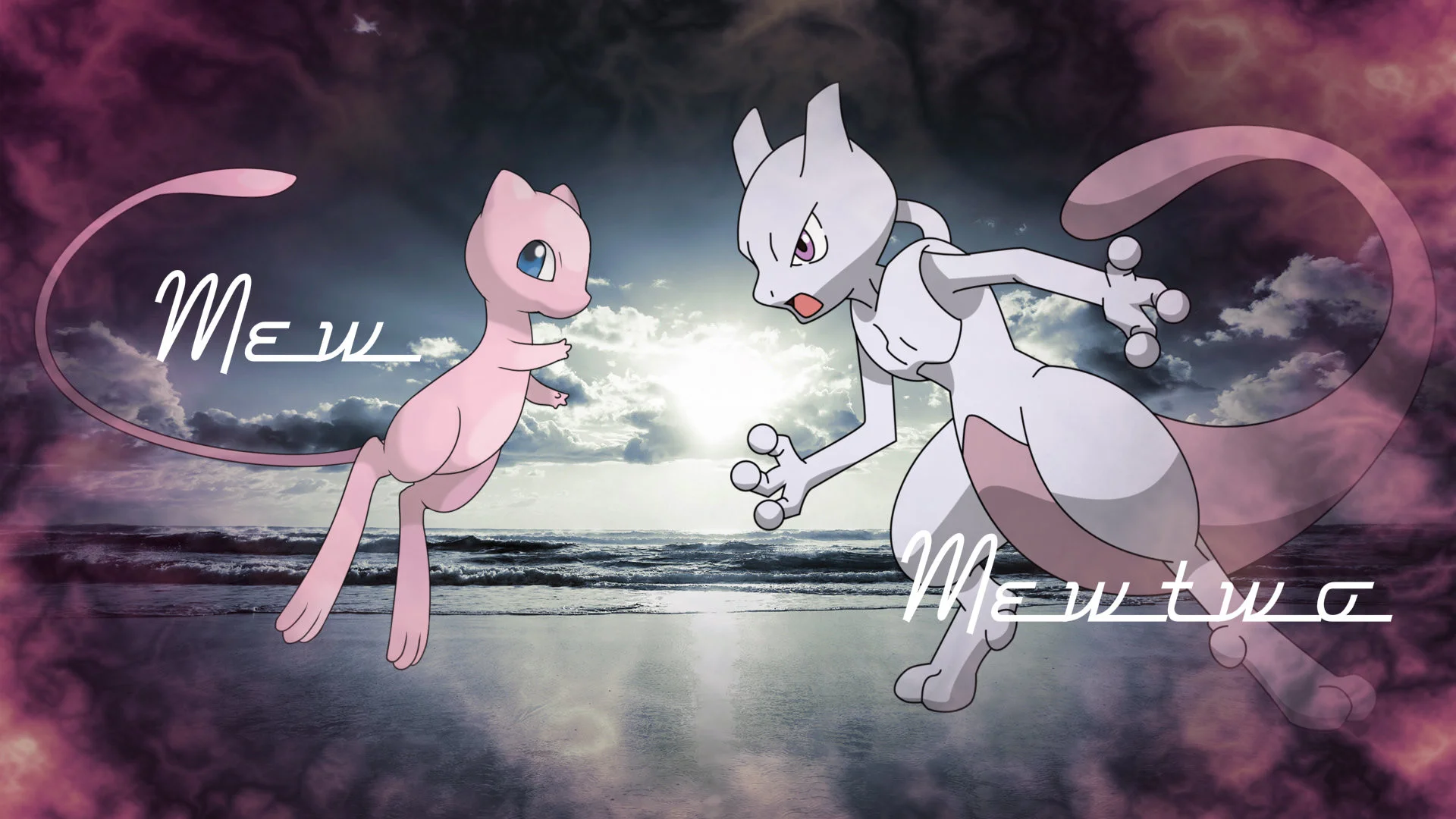 Displaying 20 Images For – Mew Vs Mewtwo Wallpaper